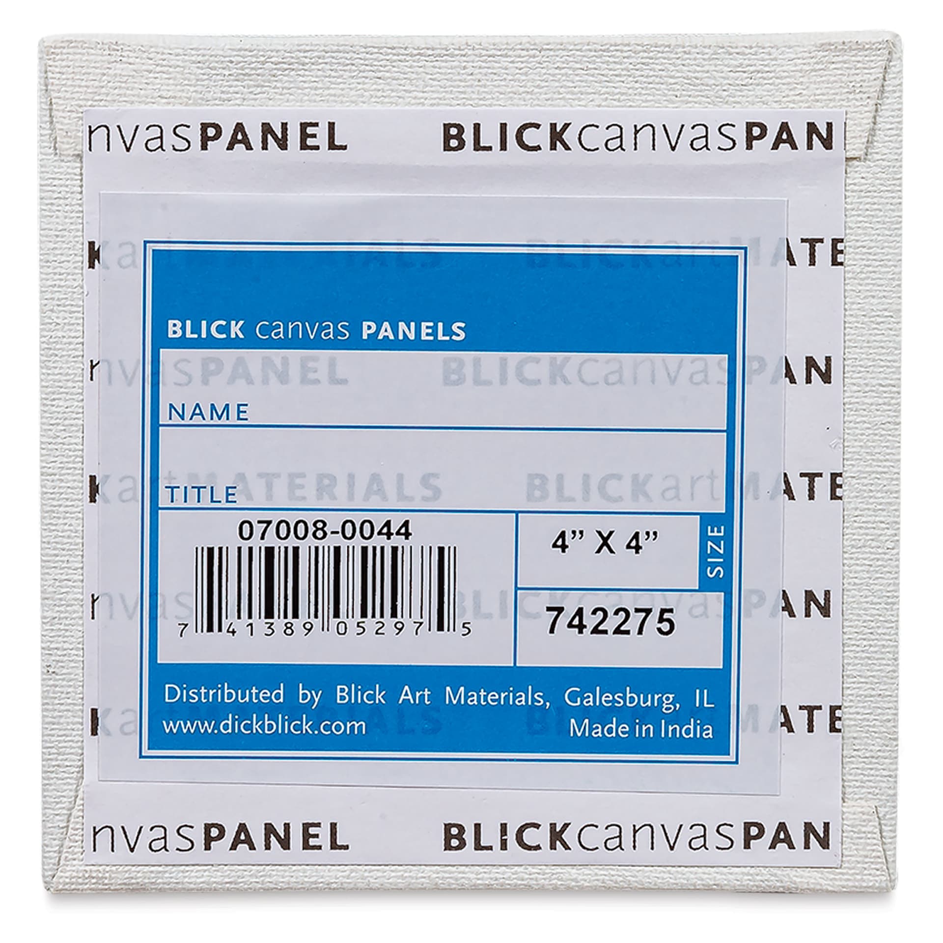 Blick Studio Cotton Canvas Panel - 4" x 4"
