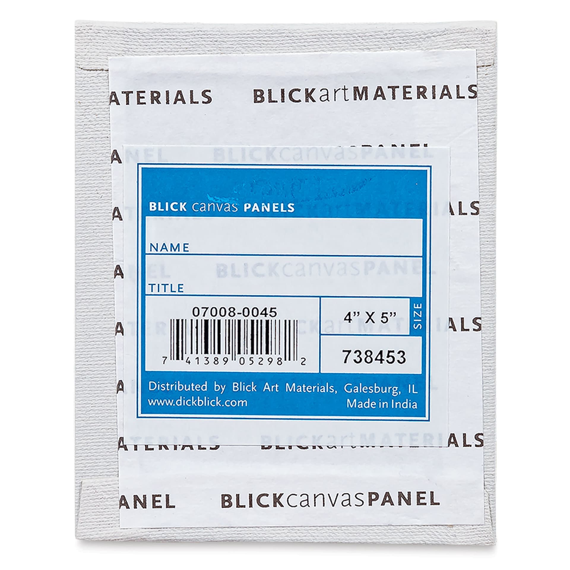 Blick Studio Cotton Canvas Panel - 4" x 5"