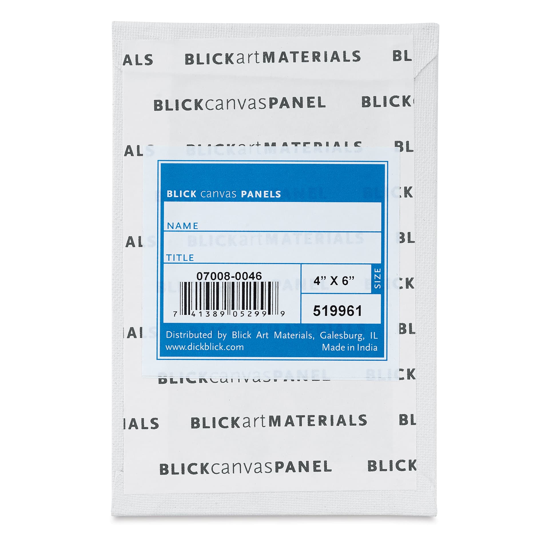 Blick Studio Cotton Canvas Panel - 4" x 6"