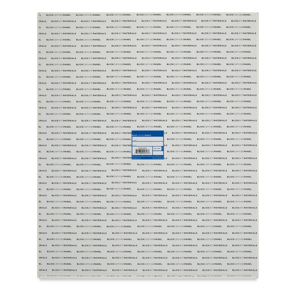 Blick Studio Cotton Canvas Panels - 20" x 24", Pkg of 5 back