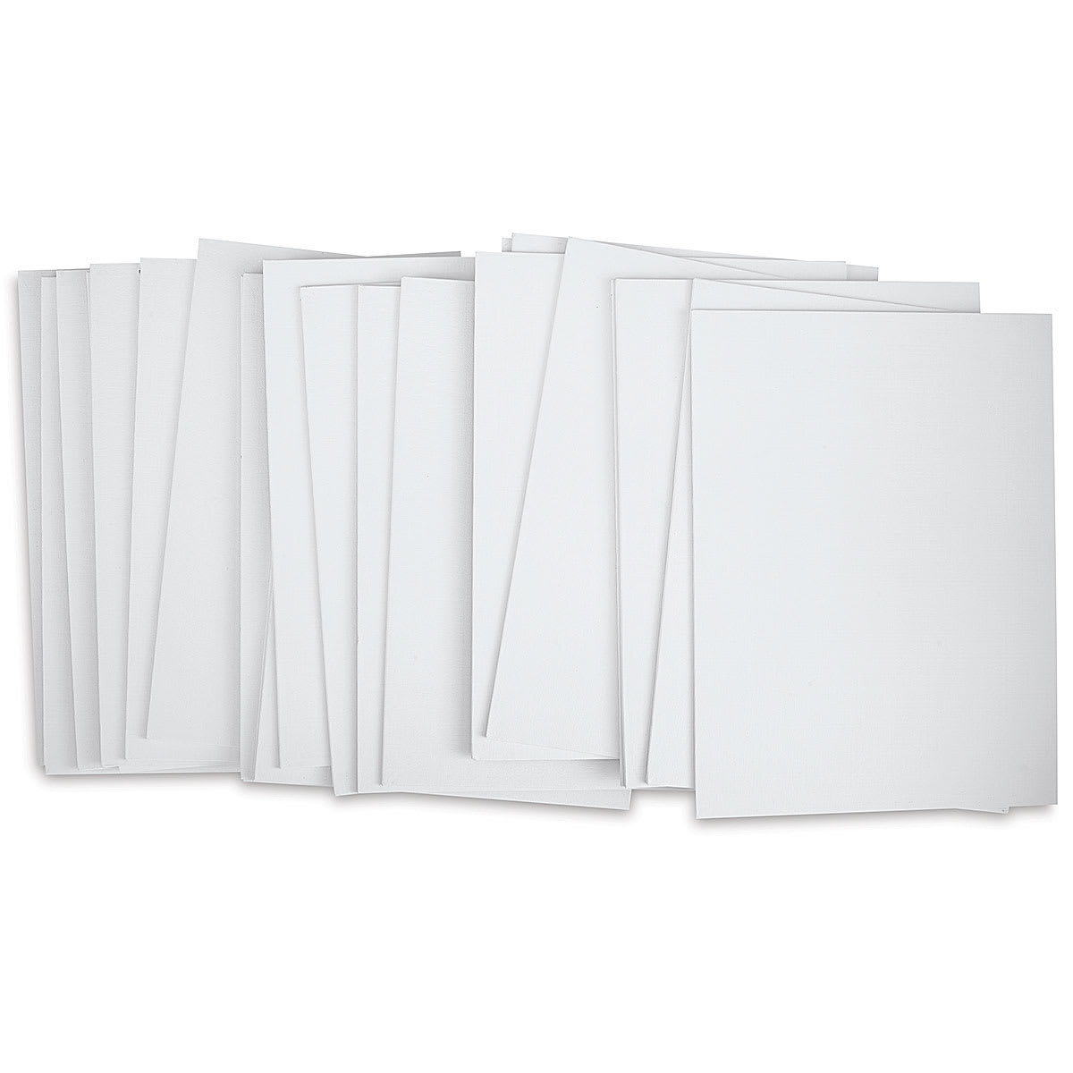 Blick Economy Cotton Canvas Panel Classroom Pack - 12" x 16", Class Pack of 24 fanned out