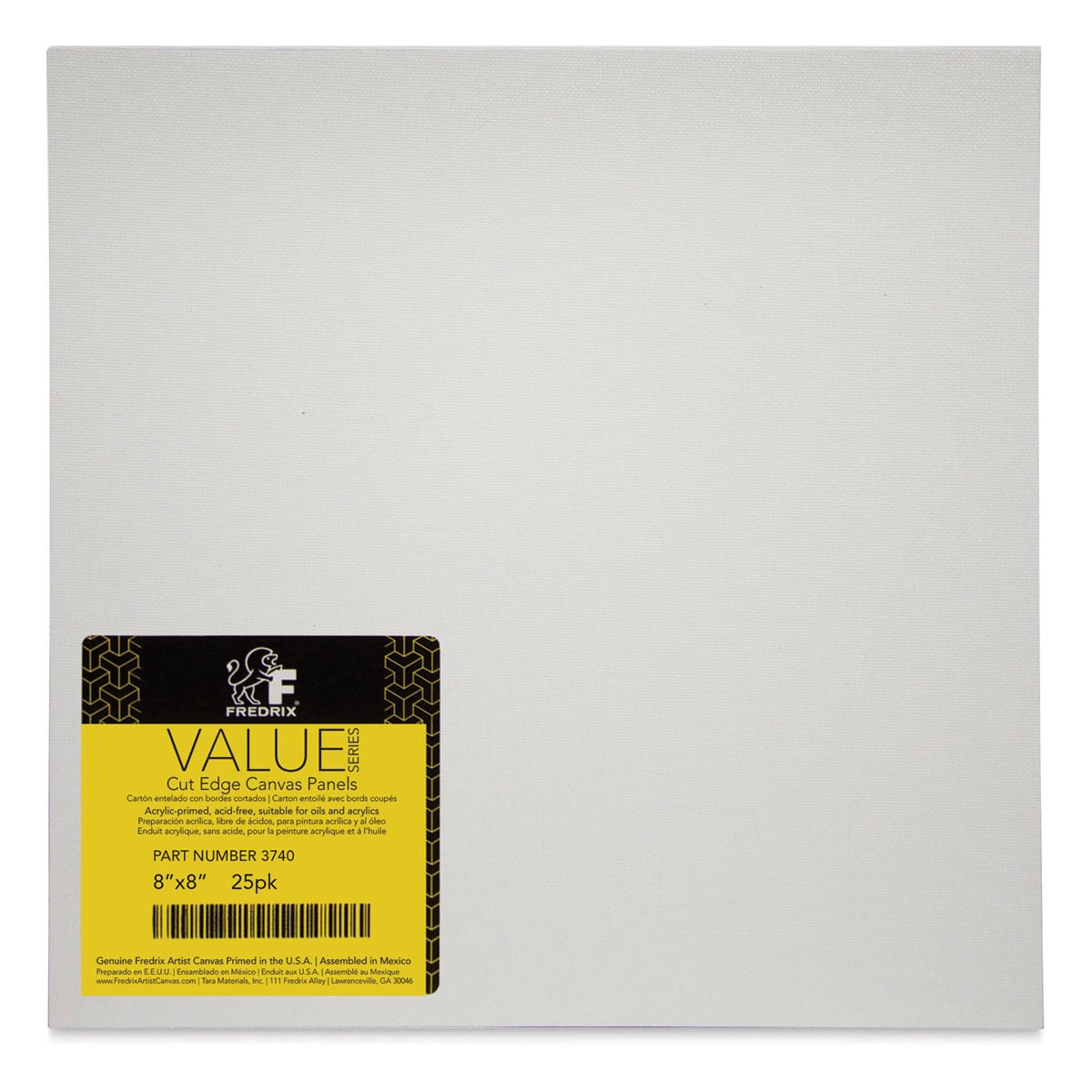 FREDRIX Creative Series Cut Edge Panel, 25/Pkg., 8 in x 8 in