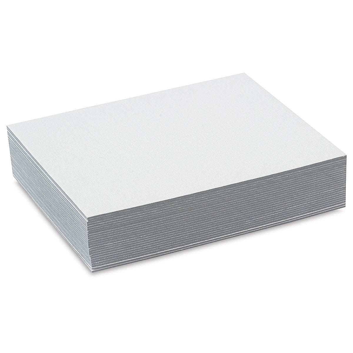 Fredrix Cut Edge Canvas Panels - 8" x 10", White, Pkg of 25, out of packaging