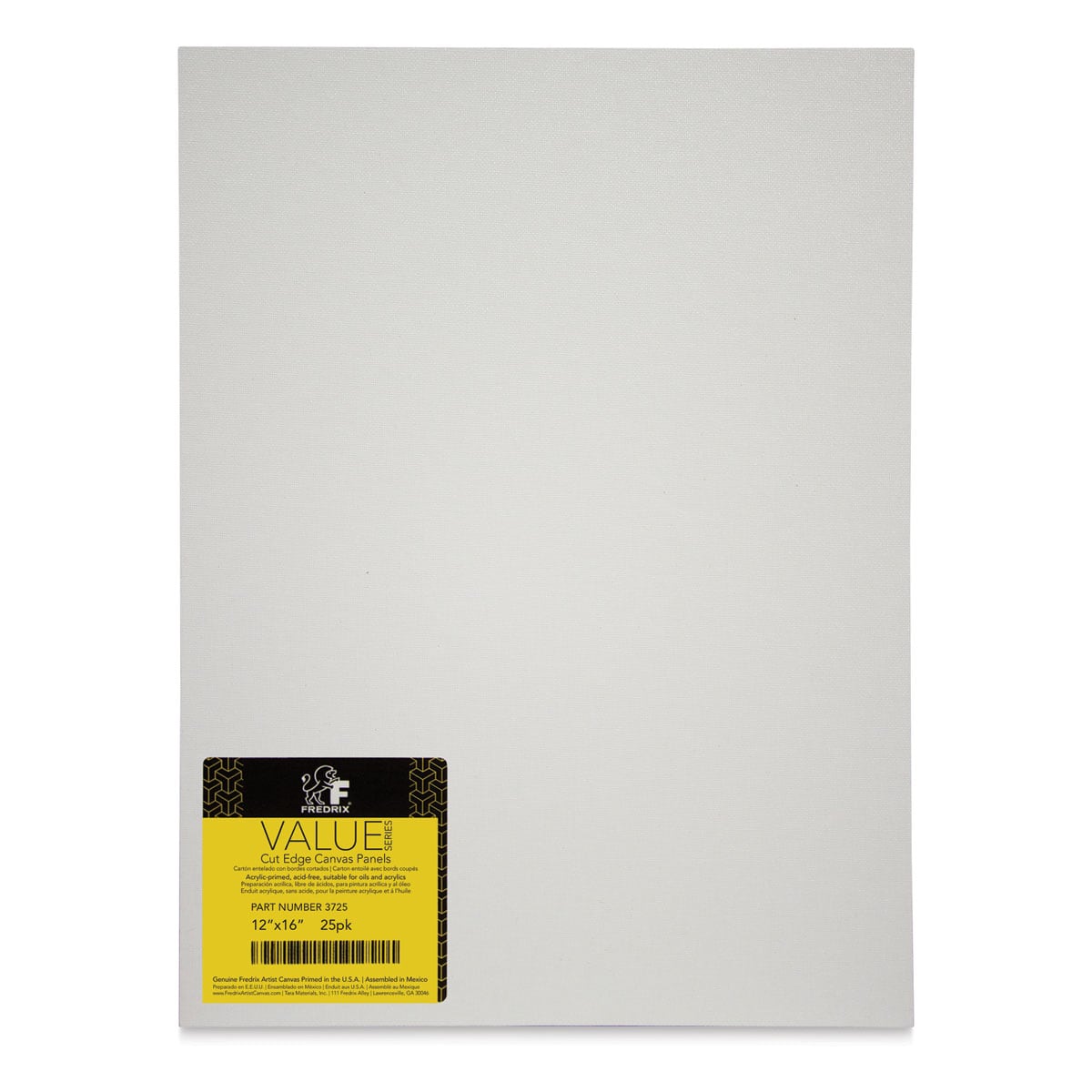 FREDRIX Creative Series Cut Edge Panel, 25/Pkg., 12 in x 16 in