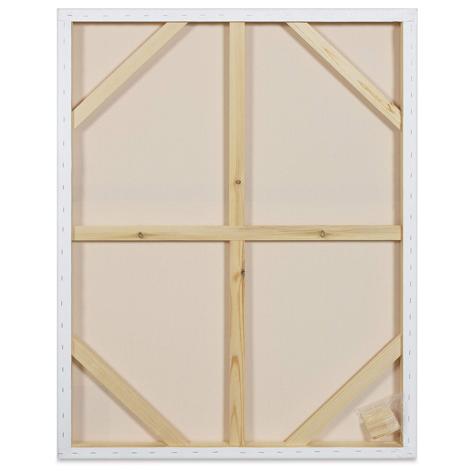 Blick Premier Stretched Cotton Canvas - Gallery Profile, Back-Stapled, 36" x 48" back
