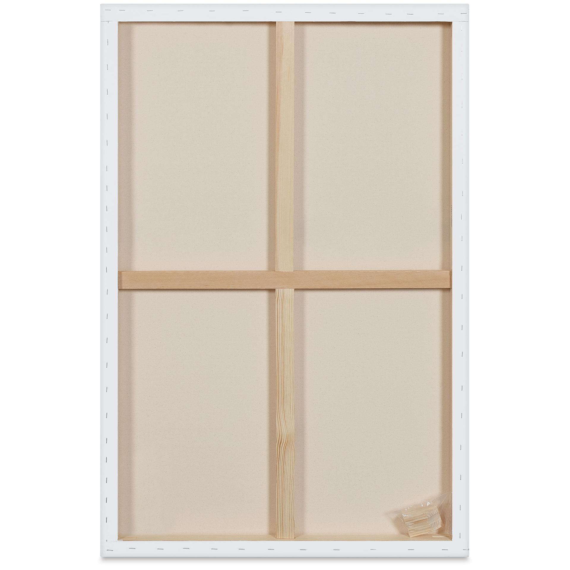 Blick Premier Stretched Cotton Canvas - Gallery Profile, Back-Stapled, 30" x 48" back