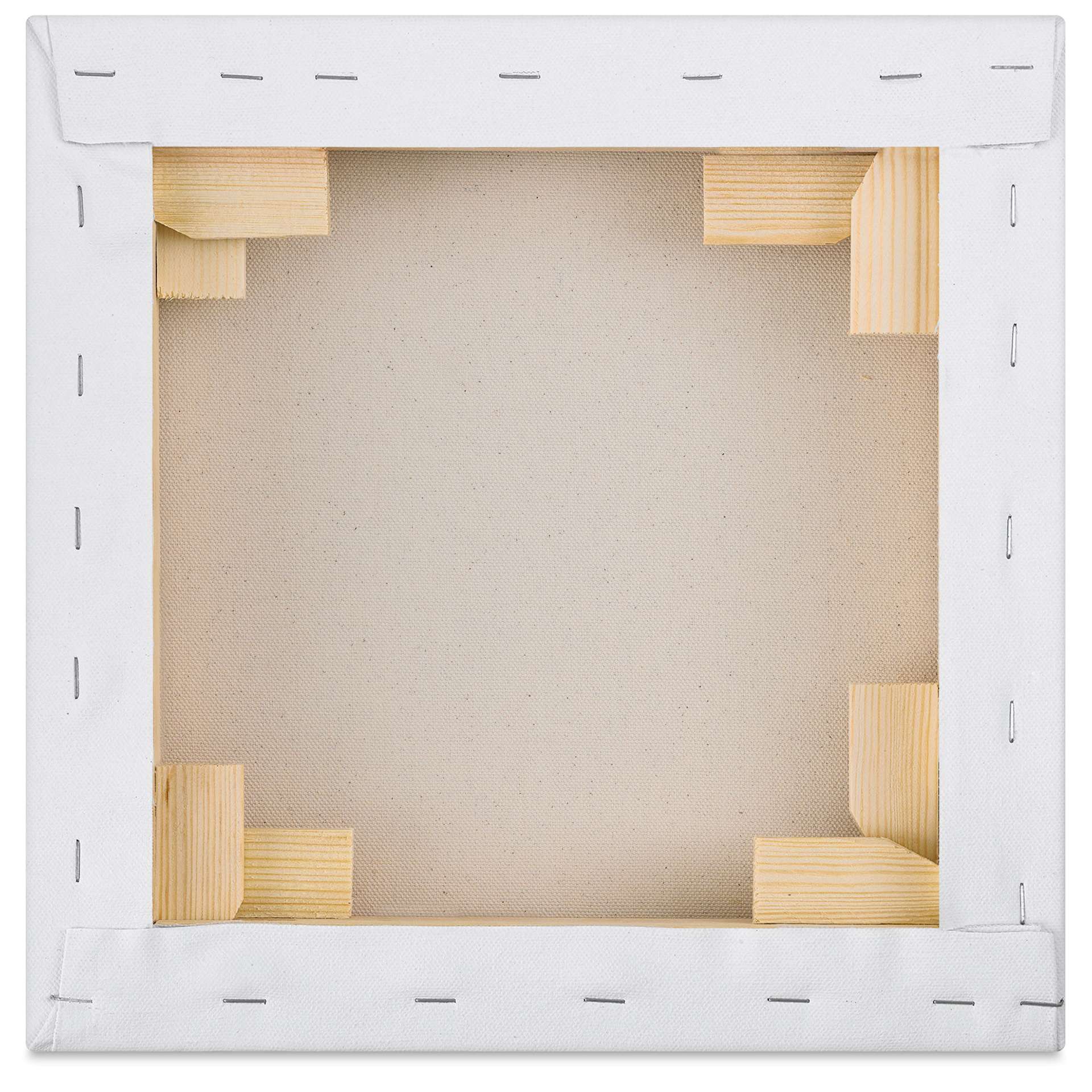 Blick Premier Stretched Cotton Canvas - Gallery Profile, Back-Stapled, 12" x 12" back