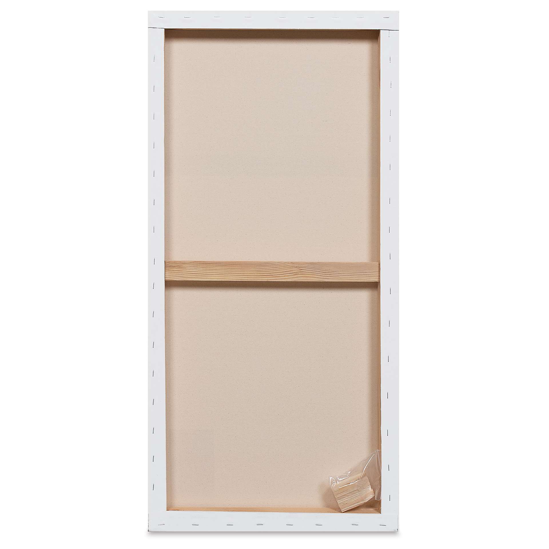 Blick Premier Stretched Cotton Canvas - Gallery Profile, Back-Stapled, 20" x 40" back