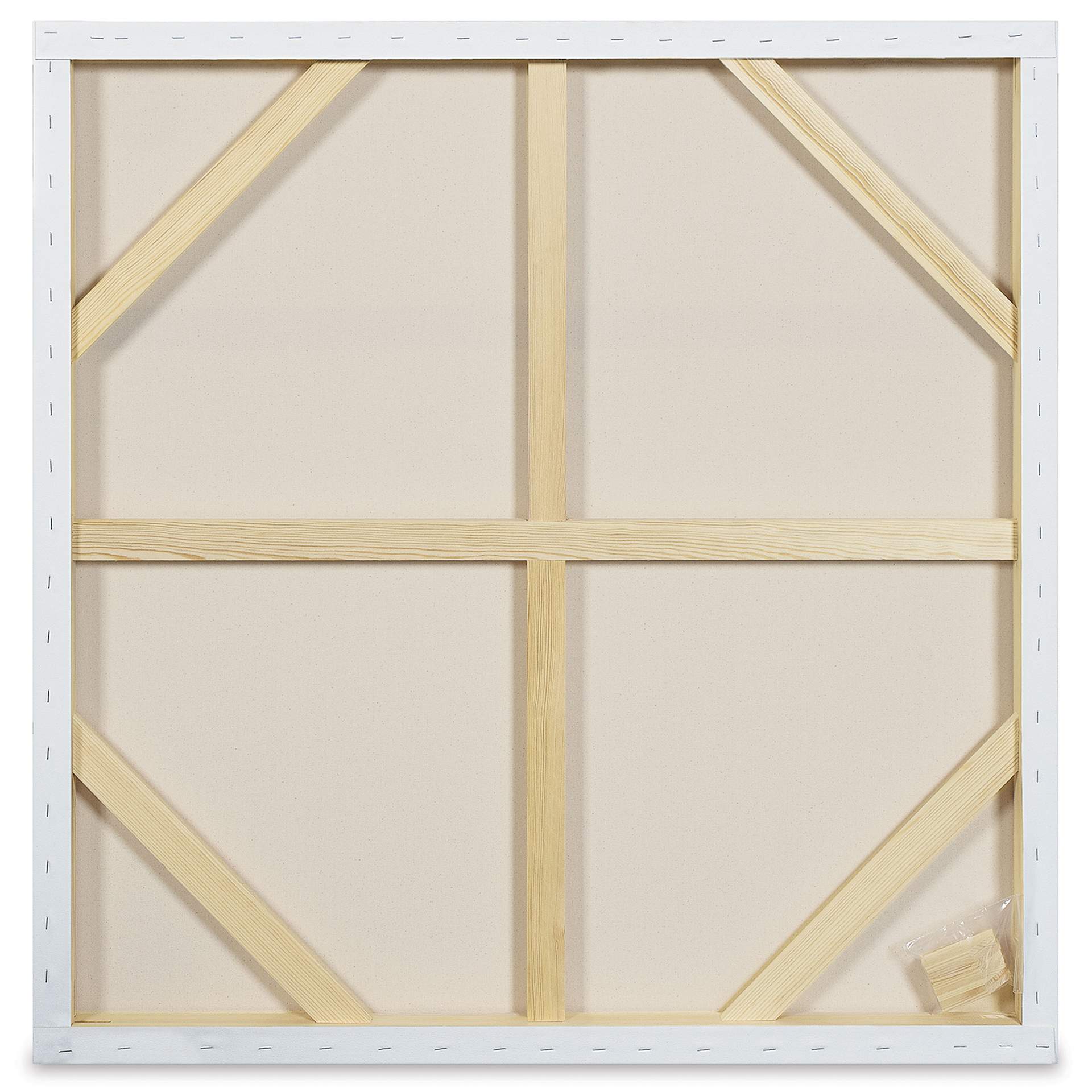 Blick Premier Stretched Cotton Canvas - Gallery Profile, Back-Stapled, 40" x 40" back