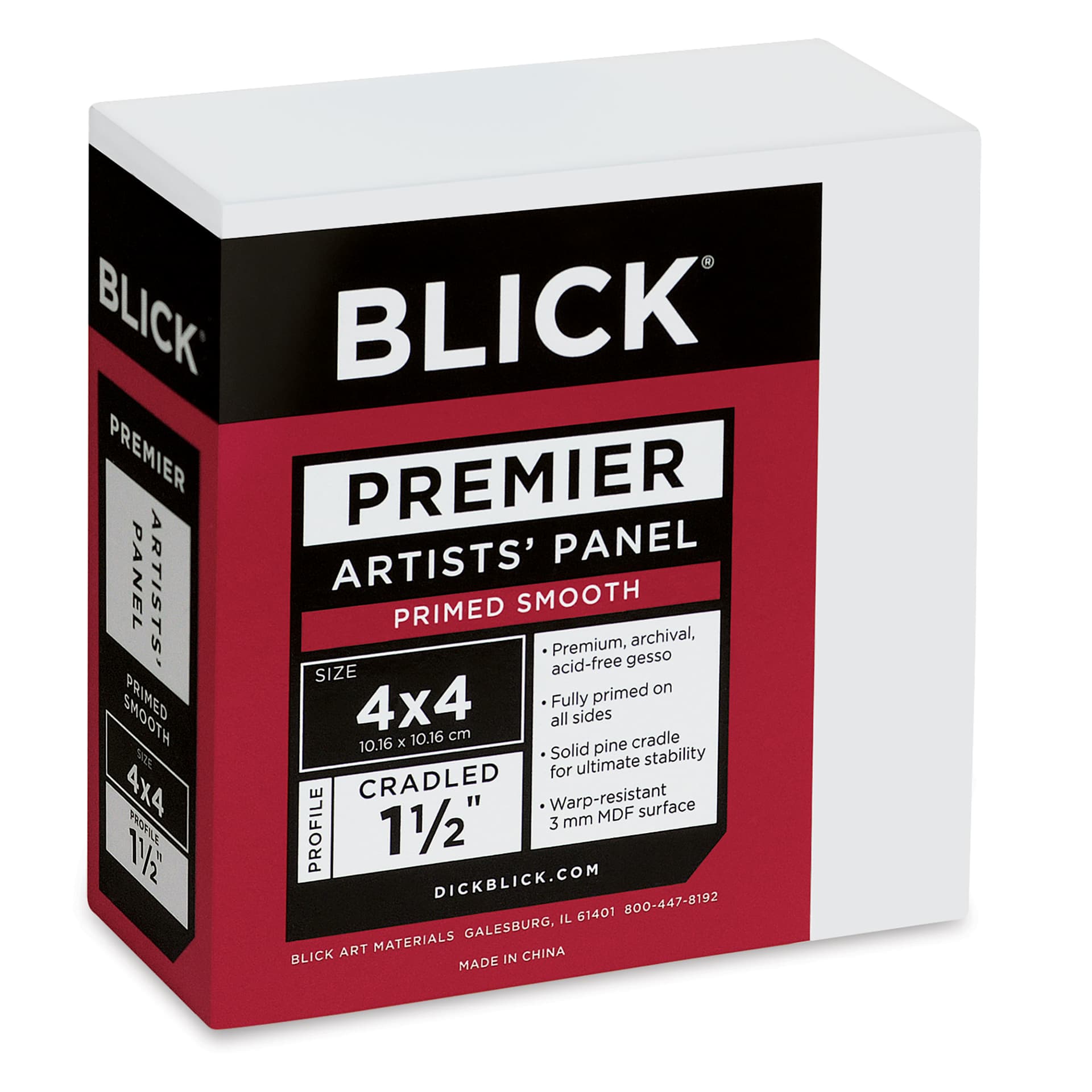 Blick Premier Artists' Panel - Gallery Cradle, 1-1/2", 4" x 4"