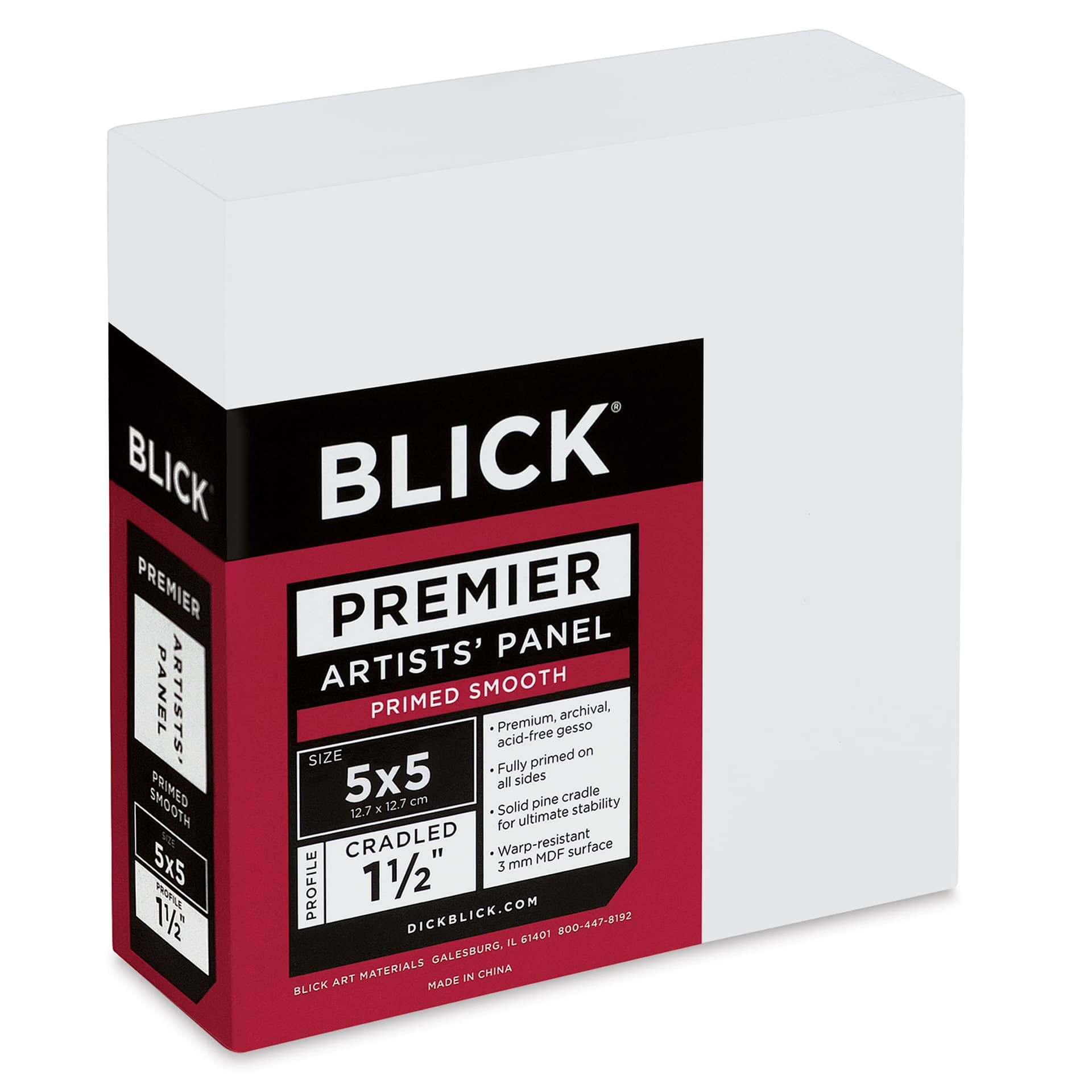 Blick Premier Artists' Panel - Gallery Cradle, 1-1/2", 5" x 5"