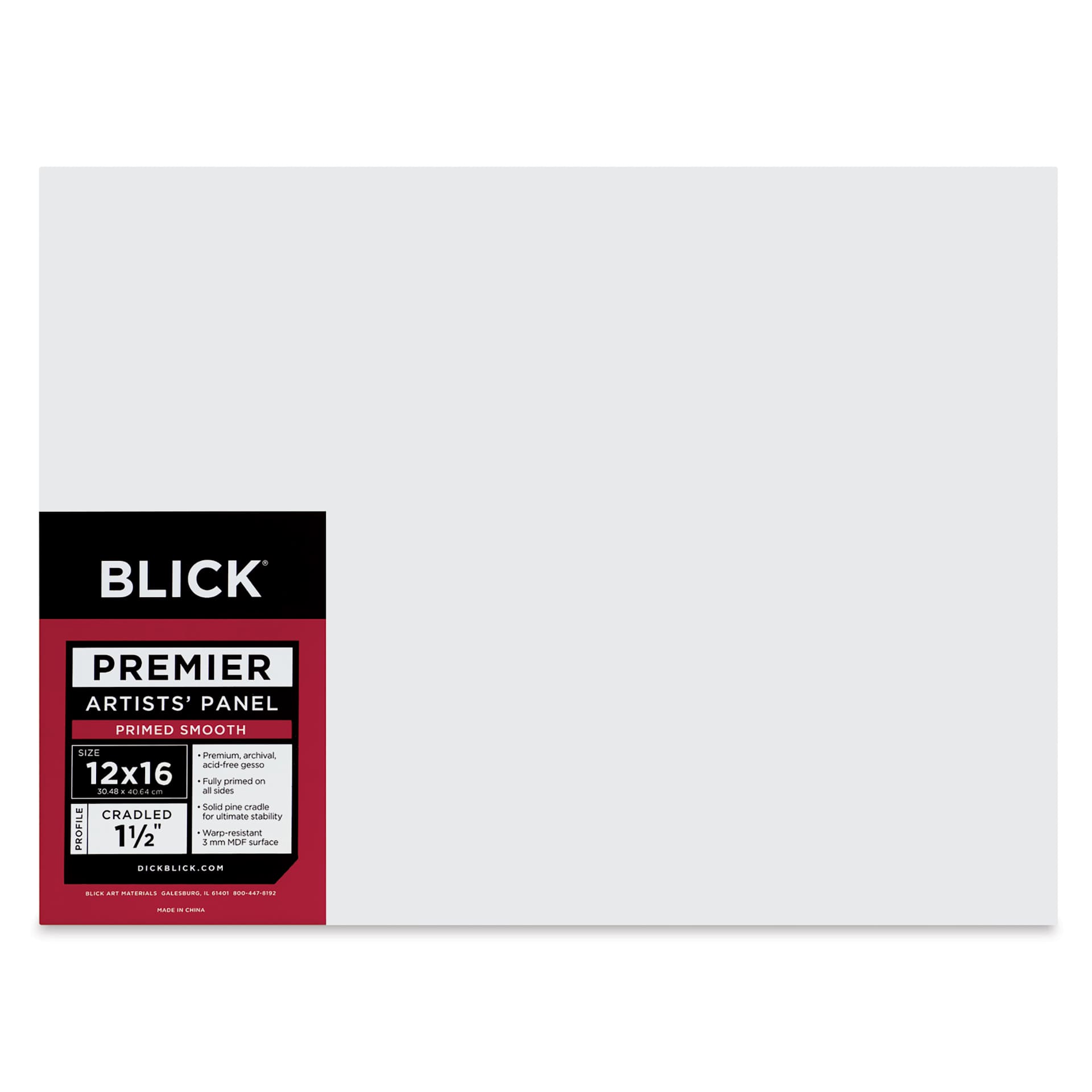 Blick Premier Artists' Panel - Gallery Cradle, 1-1/2", 12" x 16" Blick Premier Artists' Panel - Gallery Cradle, 1-1/2", 12" x 16"