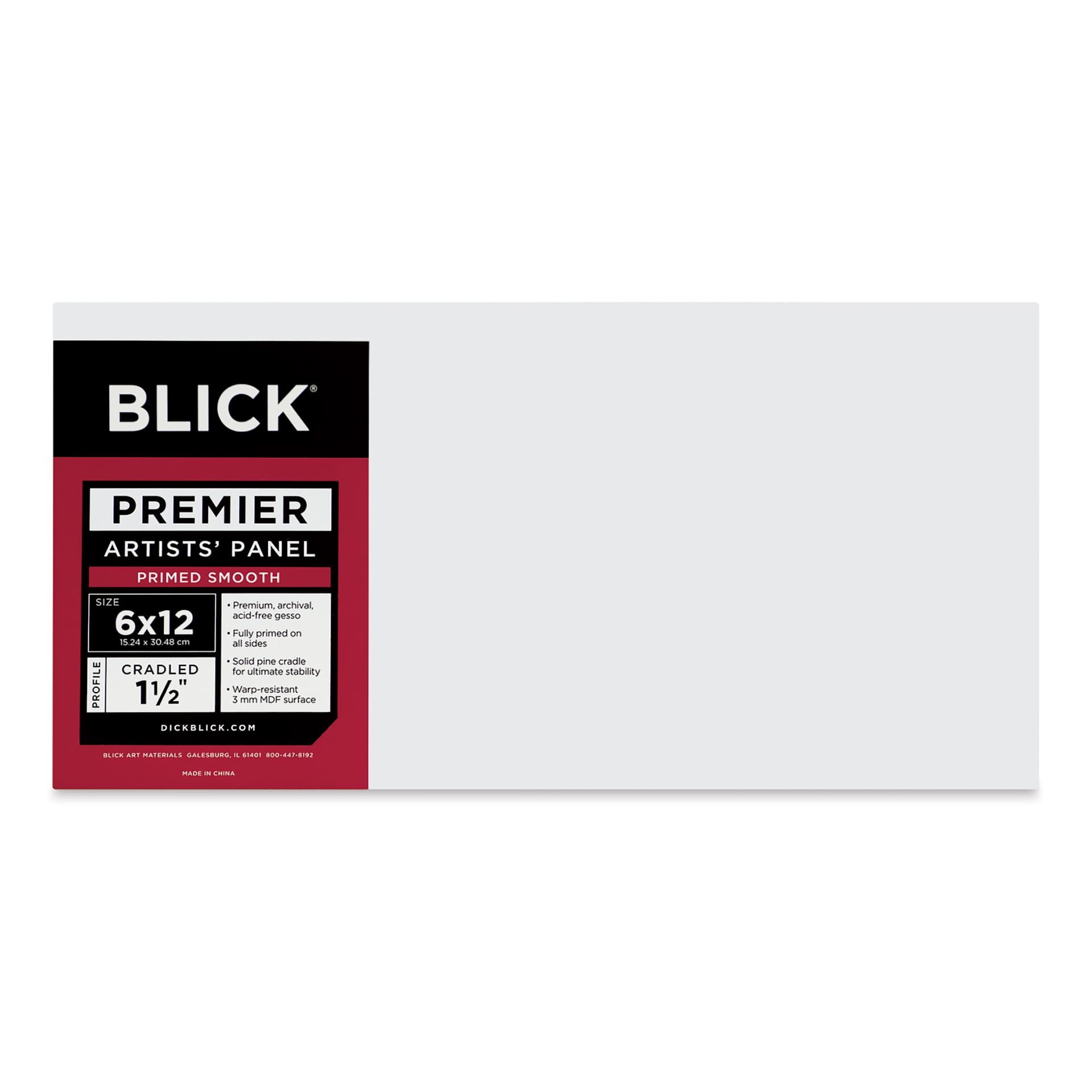 Blick Premier Artists' Panel - Gallery Cradle, 1-1/2", 6" x 12"