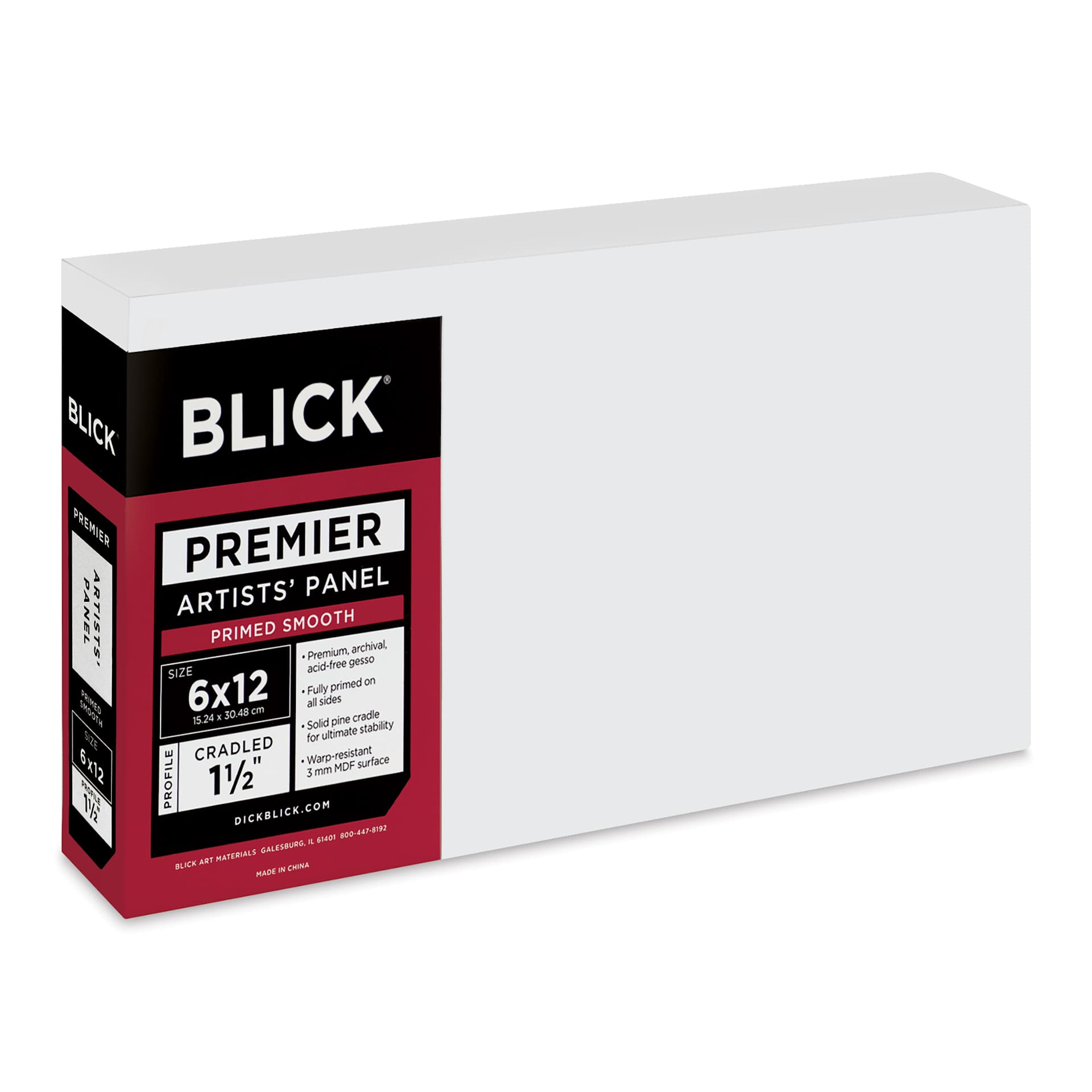 Blick Premier Artists' Panel - Gallery Cradle, 1-1/2", 6" x 12"