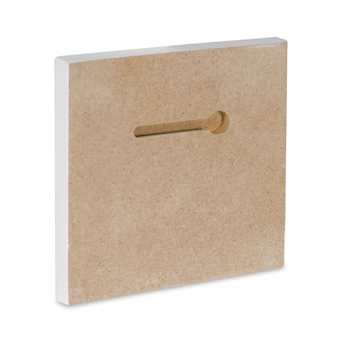 Blick Premier Artists' Panel - Flat, 3/8", 4" x 4" back side view