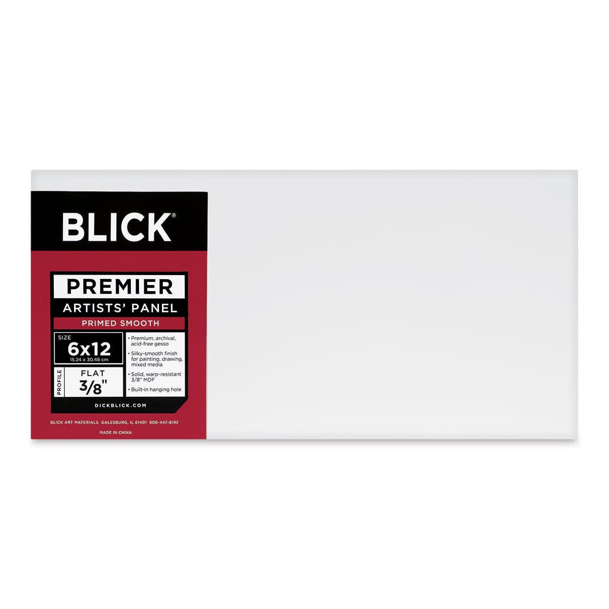 Blick Premier Artists' Panel - Flat, 3/8", 6" x 12"