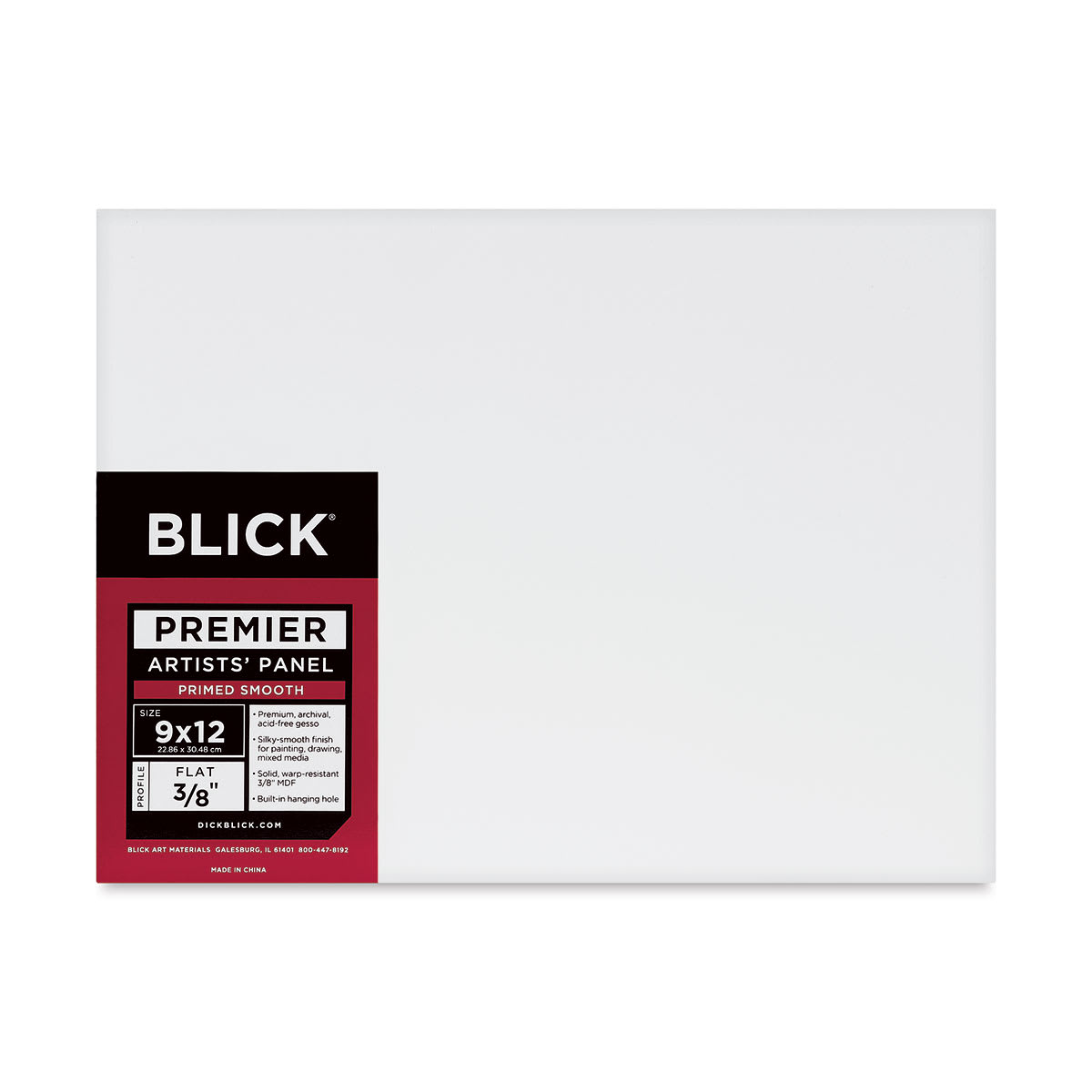 Blick Premier Artists' Panel - Flat, 3/8", 9" x 12"