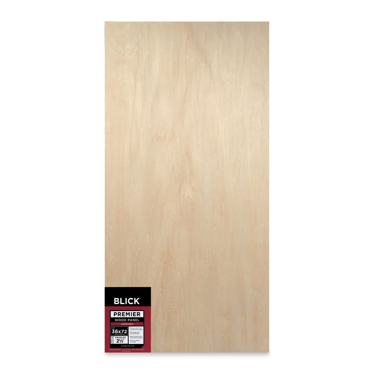 Blick Premier Wood Panel - 36'' x 72'', 2-1/2'' Extra Deep Profile, Cradled (front)