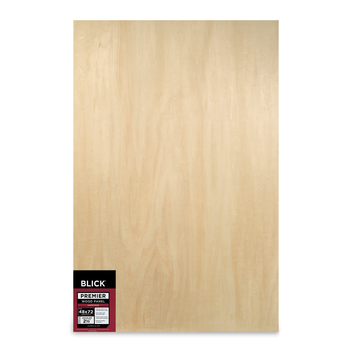 Blick Premier Wood Panel - 48'' x 72'', 2-1/2'' Extra Deep Profile, Cradled (front)