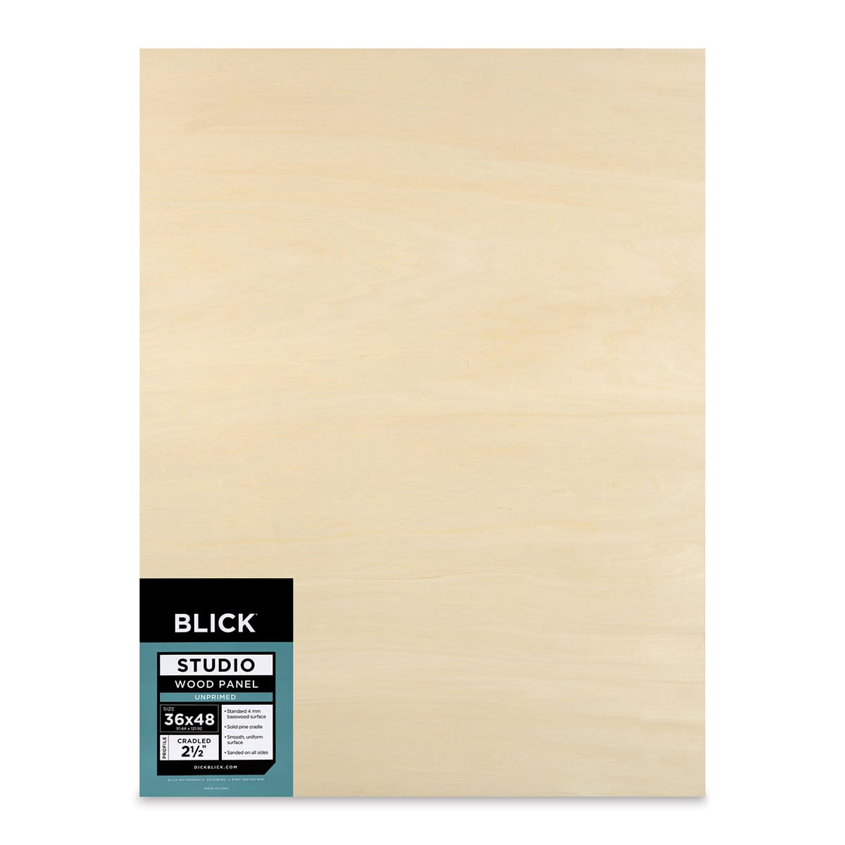 Blick Studio Artists' Wood Panels - Extra Deep Cradle Panel, 36" x 48", 2-1/2" Cradle, front