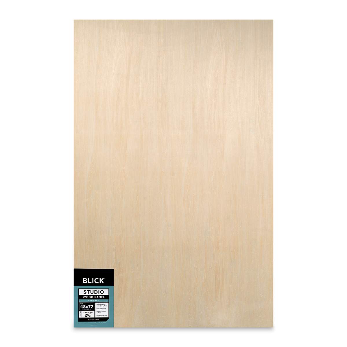 Blick Studio Artists' Wood Panels - Extra Deep Cradle Panel, 48" x 72", 2-1/2" Cradle, front