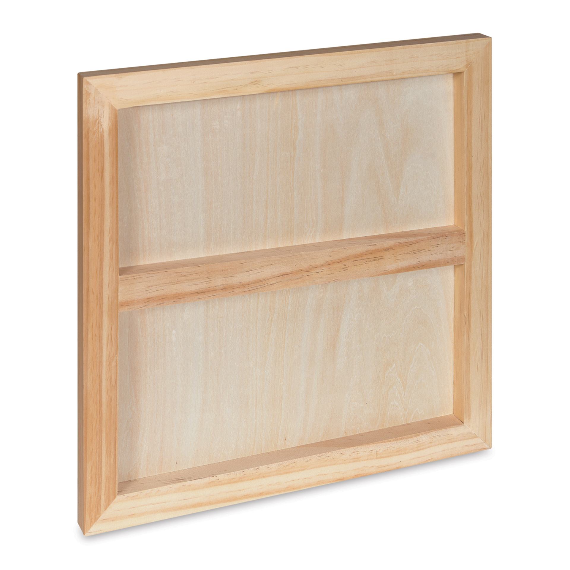 Blick Studio Artists' Wood Panel - Flat Cradle, 18" x 18", 7/8" Cradle, back