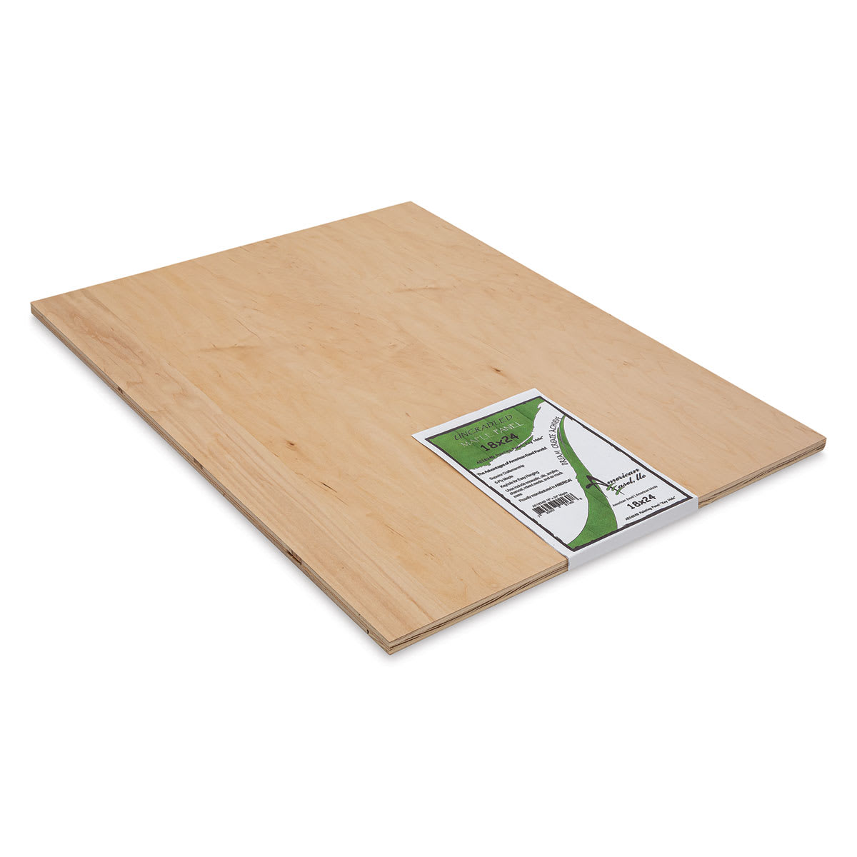 American Easel Maple Panel - 18" x 24", 1/2" Profile, Keyhole side view with label