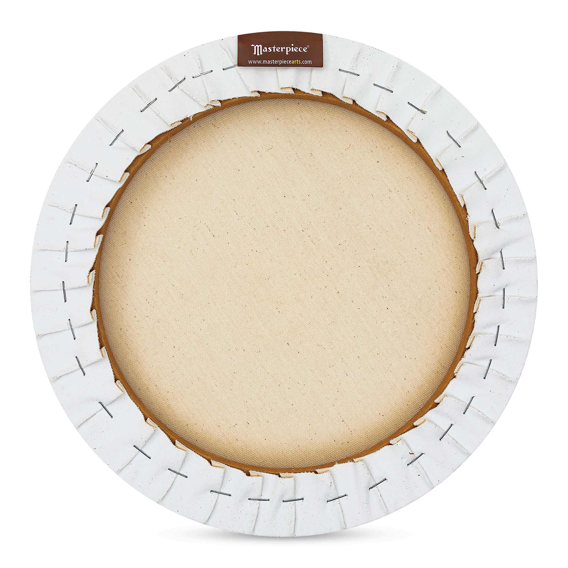Masterpiece Pro Stretched Round Canvas, 12" Diameter, 3/4" Profile back