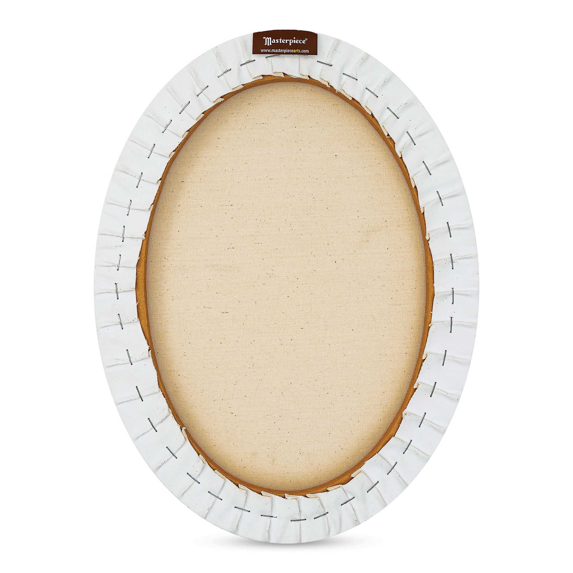 Masterpiece Pro Stretched Oval Canvas - 12" x 16", 3/4" Profile back