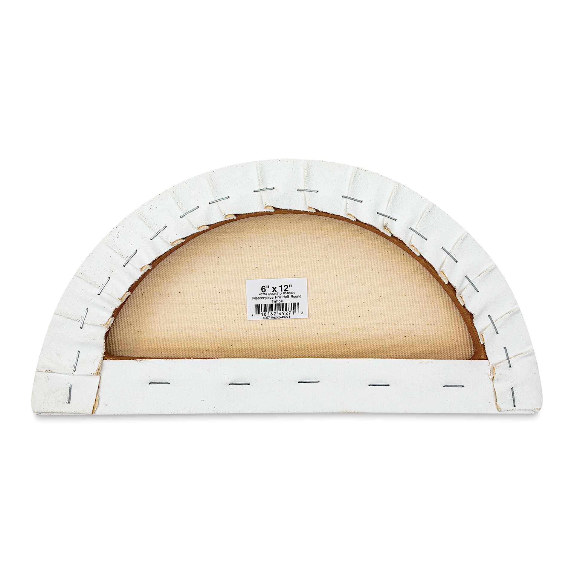 Masterpiece Tahoe Cotton Canvas Shape - Half Round, 6" x 12" back