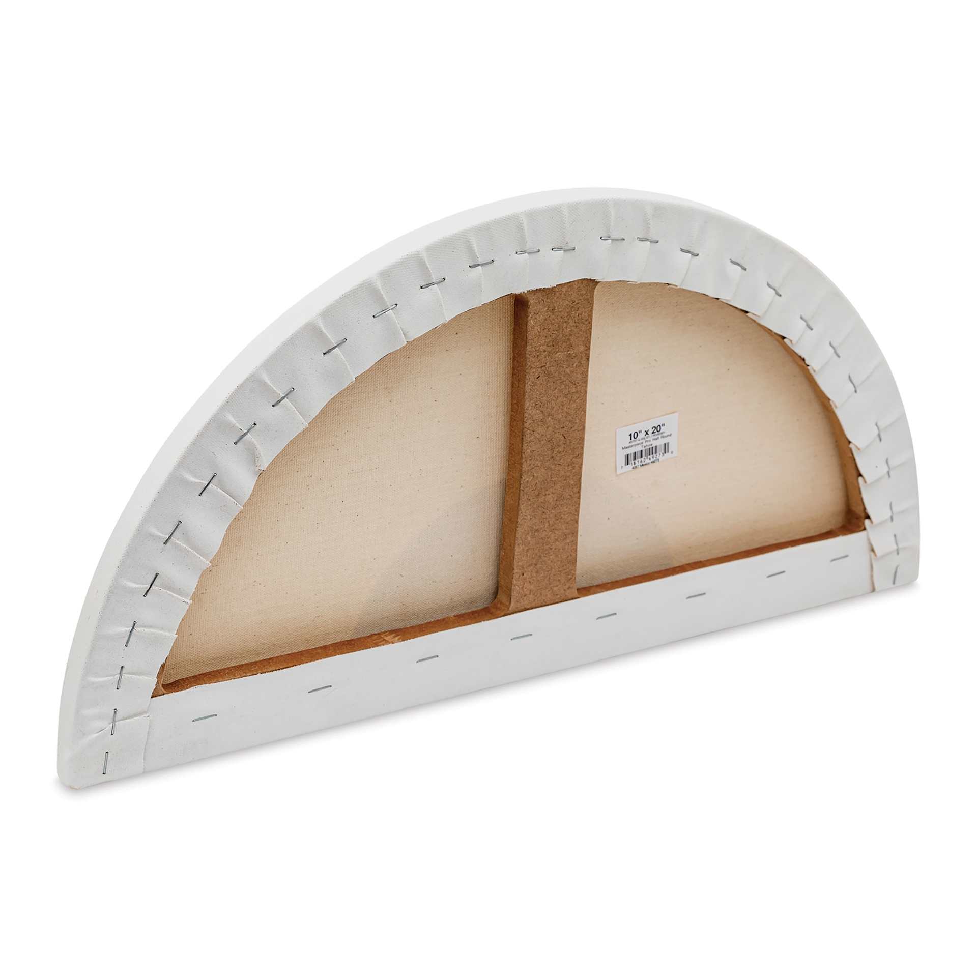 Masterpiece Tahoe Cotton Canvas Shape - Half Round, 10" x 20" angled back view