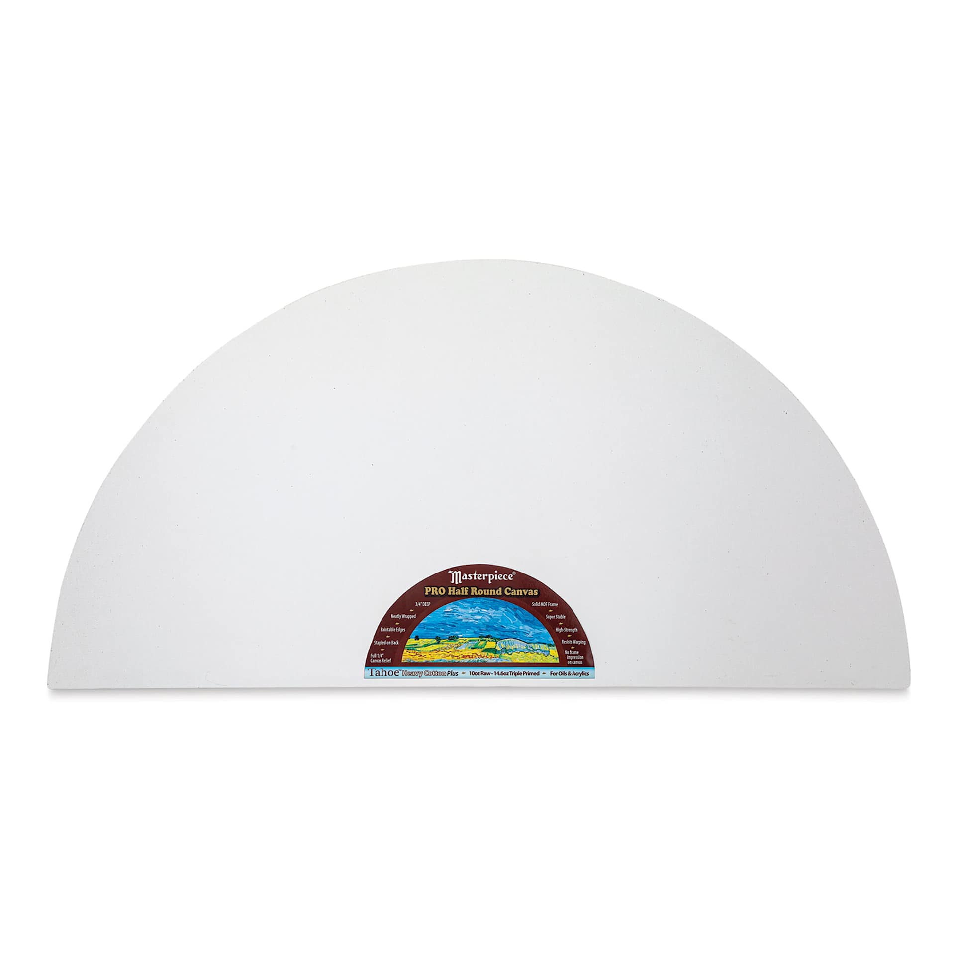 Masterpiece Tahoe Cotton Canvas Shape - Half Round, 15" x 30"