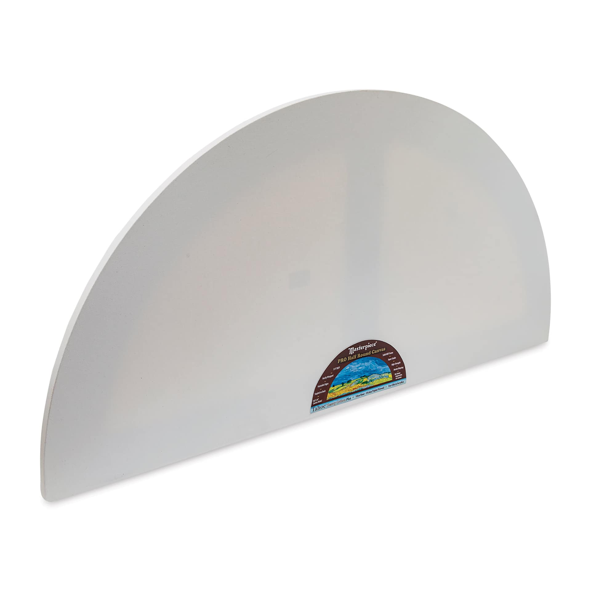 Masterpiece Tahoe Cotton Canvas Shape - Half Round, 20" x 40" angled front view