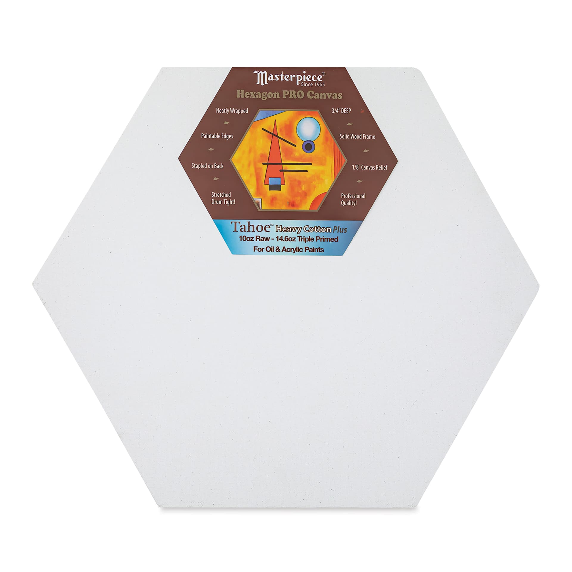 Masterpiece Tahoe Cotton Canvas Shape - Hexagon, 14"