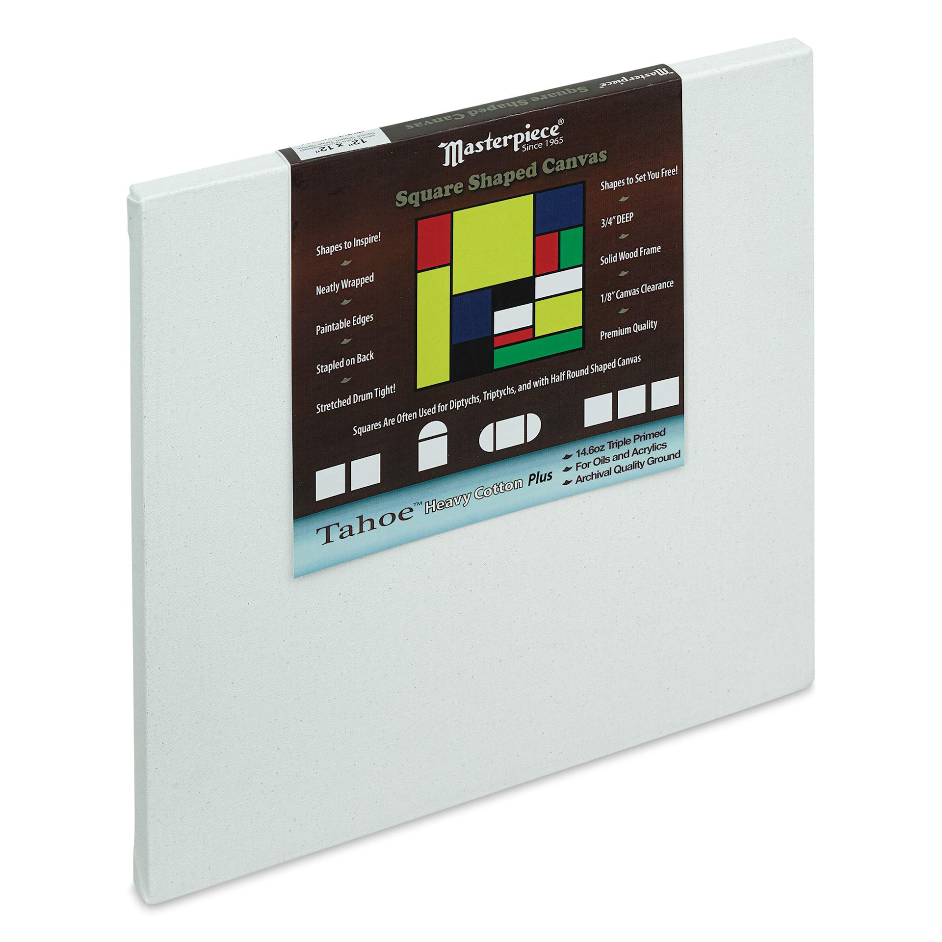 Masterpiece Tahoe Cotton Canvas Shape - Square, 12" x 12"