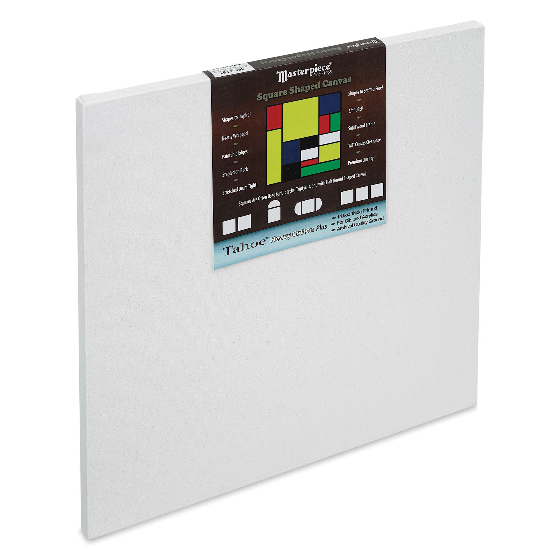 Masterpiece Tahoe Cotton Canvas Shape - Square, 16" x 16"