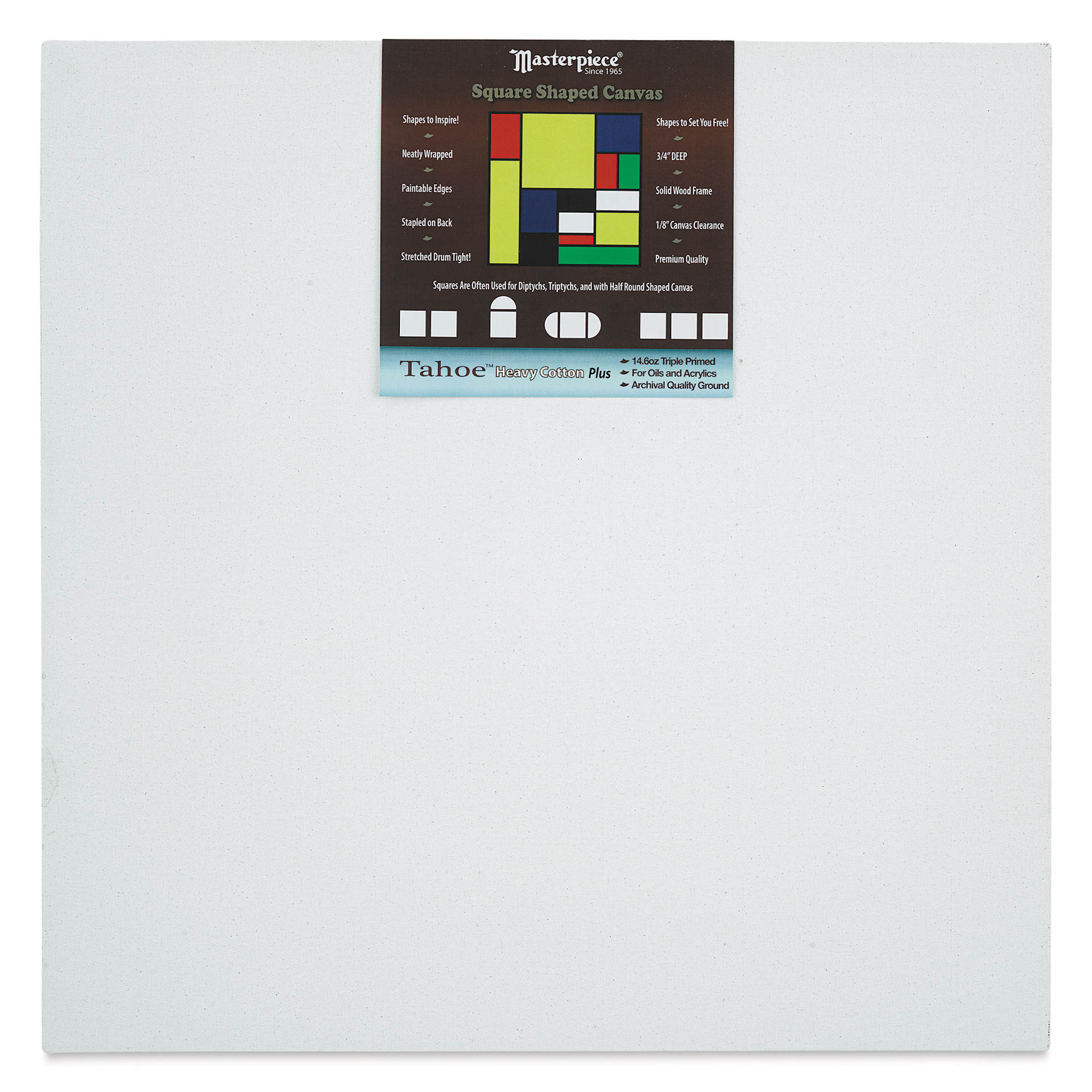 Masterpiece Tahoe Cotton Canvas Shape - Square, 20" x 20" (Front of canvas)