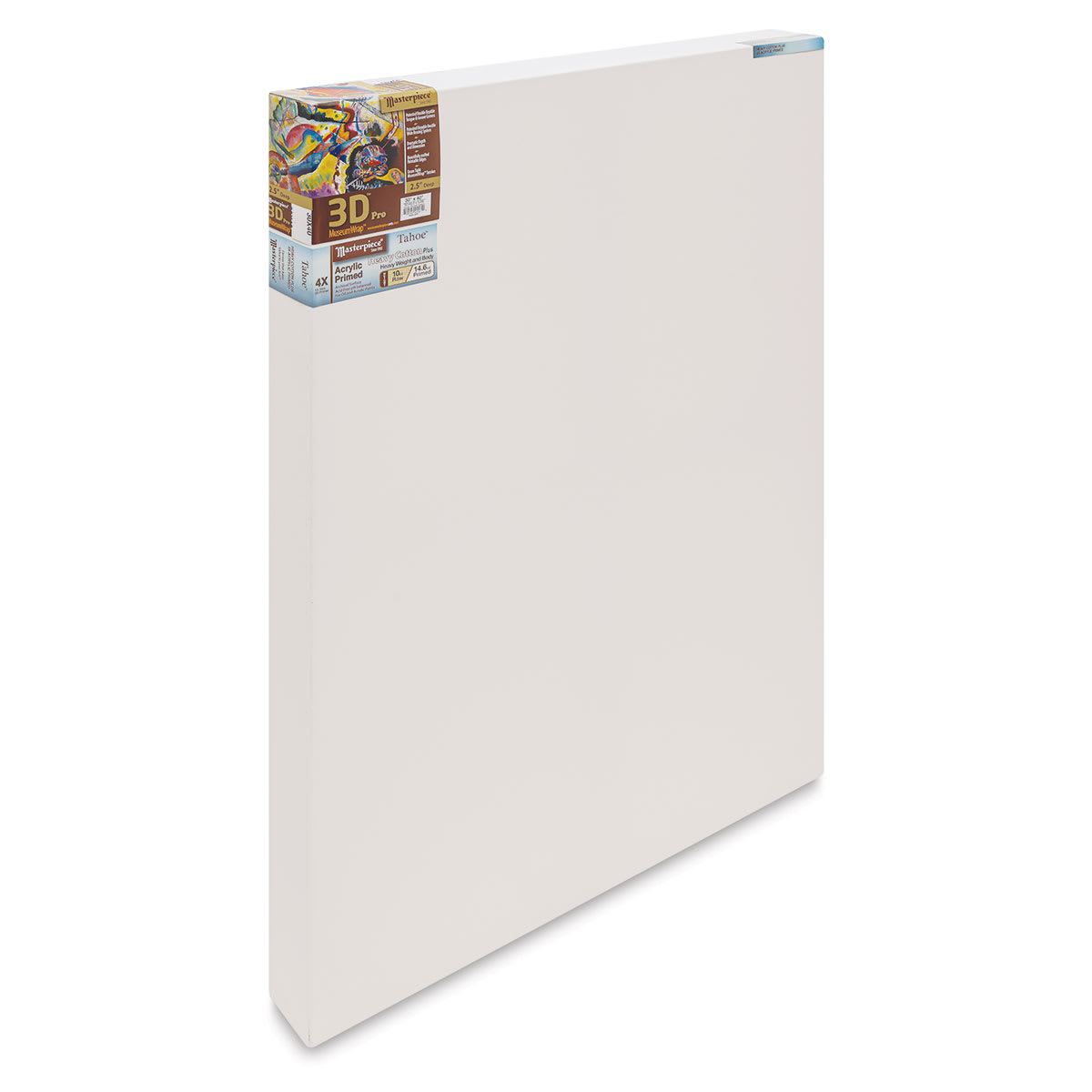 Masterpiece Tahoe Cotton Canvas - 30" x 40", 2-1/2" Profile, Acrylic Primed front side view