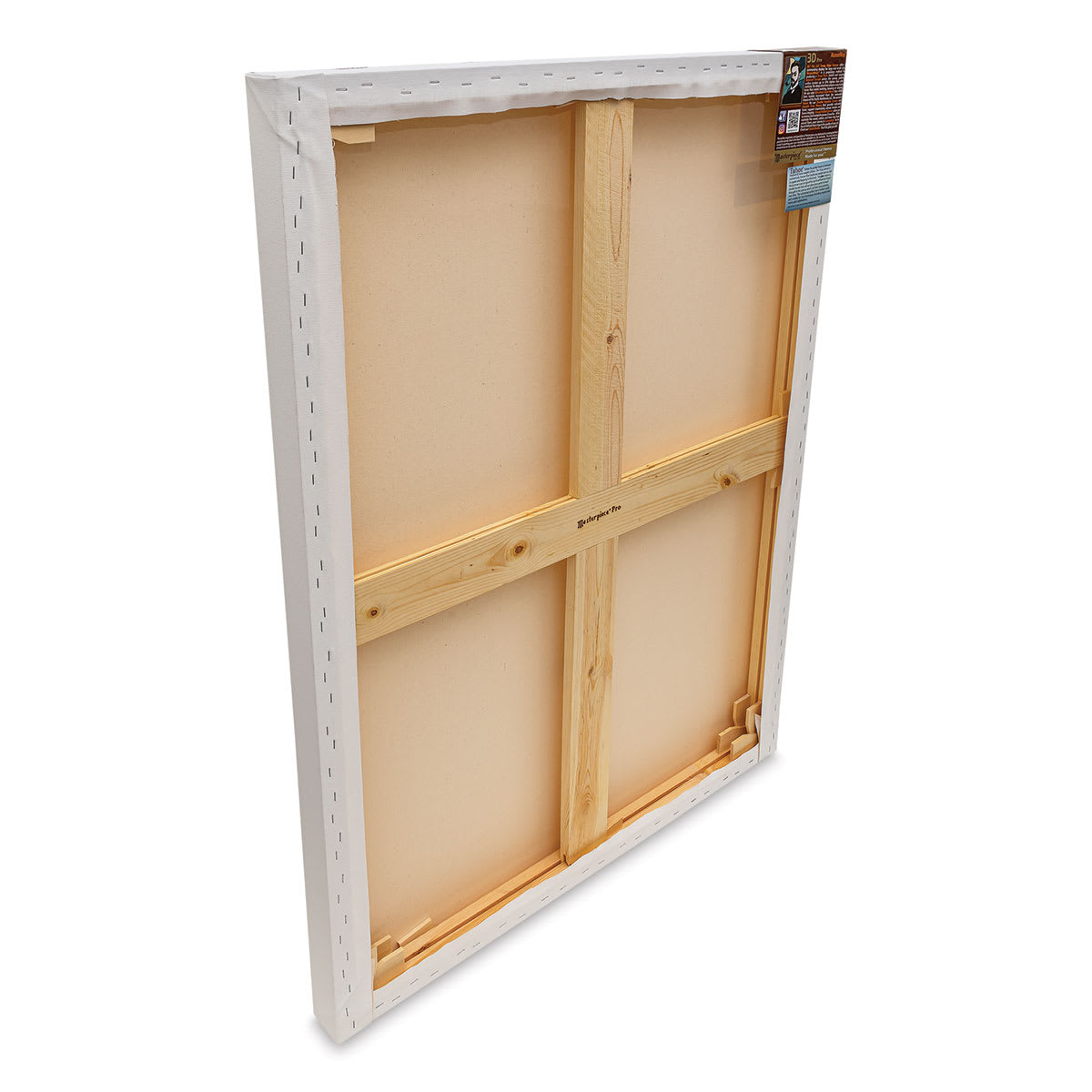 Masterpiece Tahoe Cotton Canvas - 36" x 48", 2-1/2" Profile, Acrylic Primed back side view