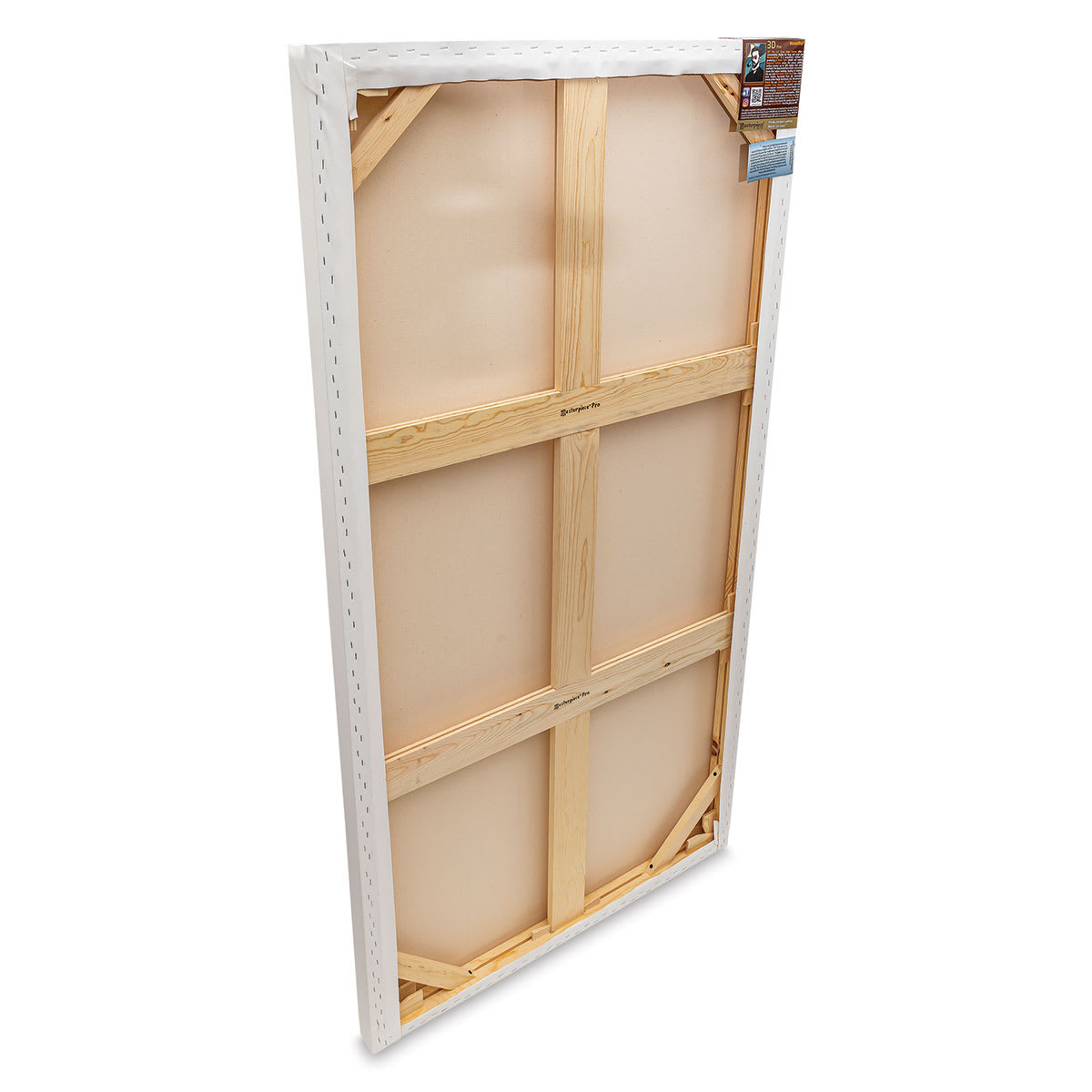 Masterpiece Tahoe Cotton Canvas - 36" x 72", 2-1/2" Profile, Acrylic Primed back side view