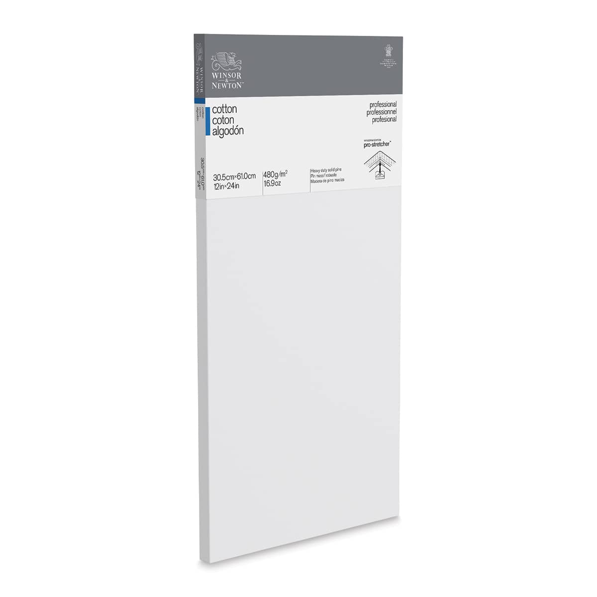 Winsor & Newton Professional Cotton Canvas - 12" x 24", Traditional Profile