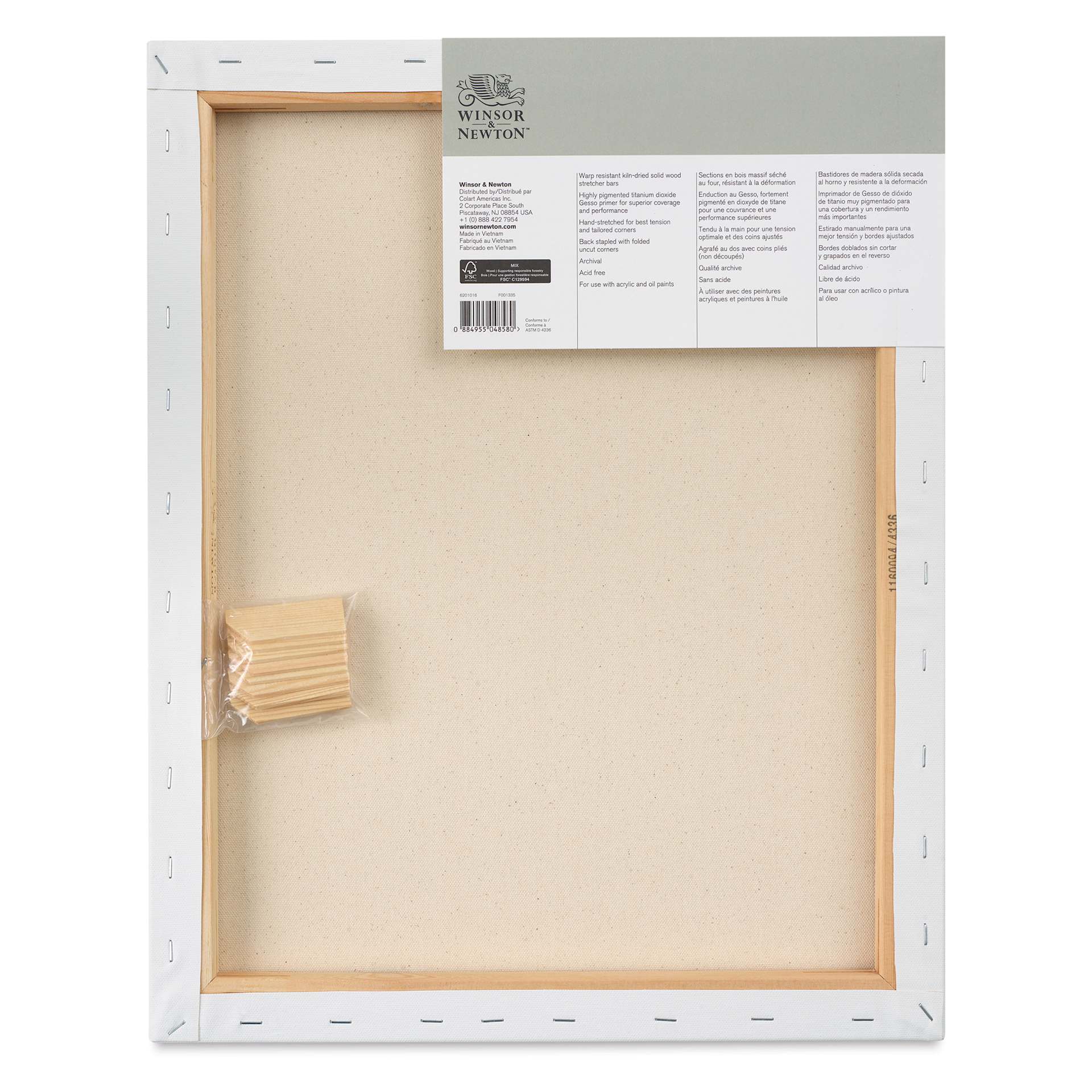 Winsor & Newton Classic Cotton Canvas -Traditional Profile back