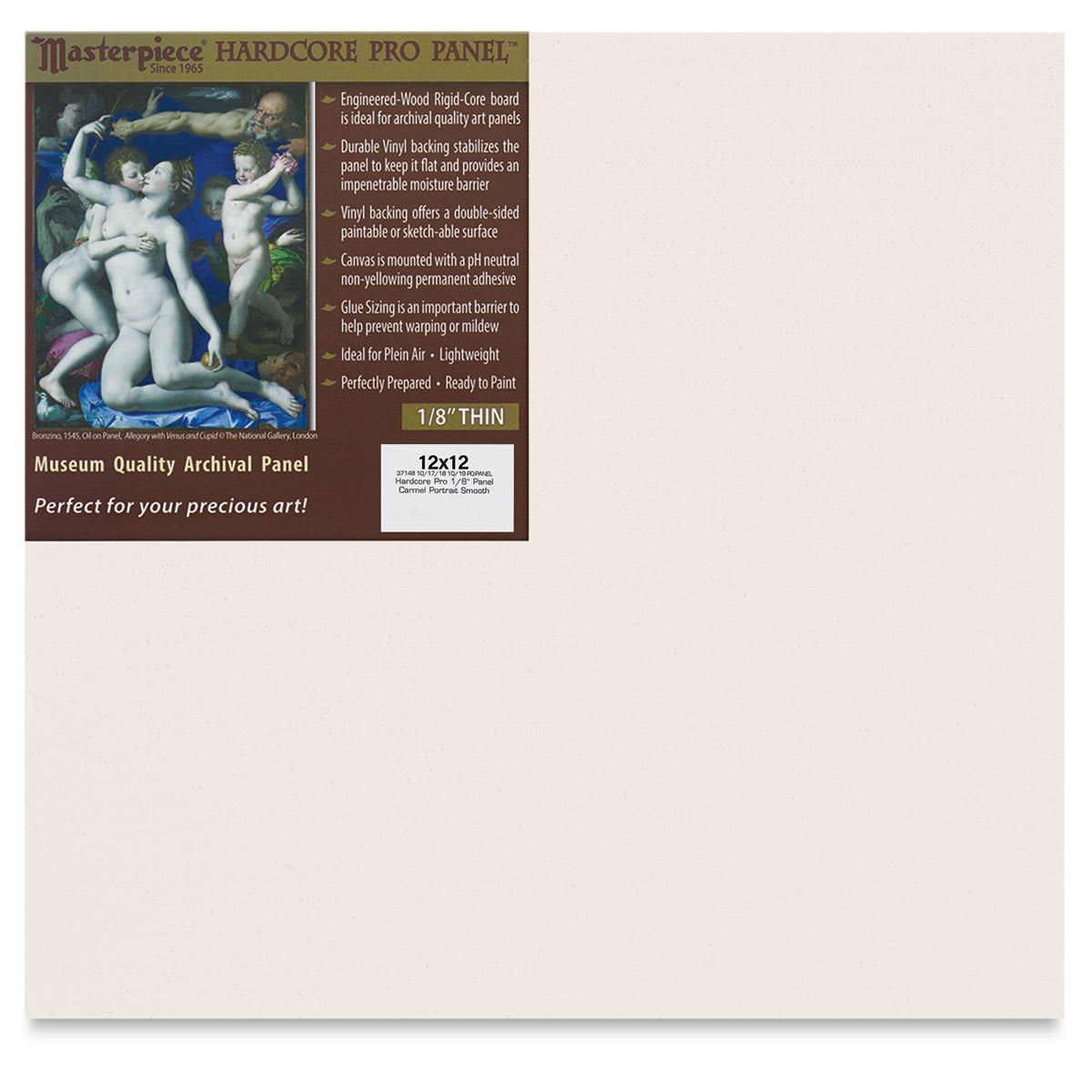 Masterpiece Carmel Hardcore Pro Canvas Panel - 12" x 12"