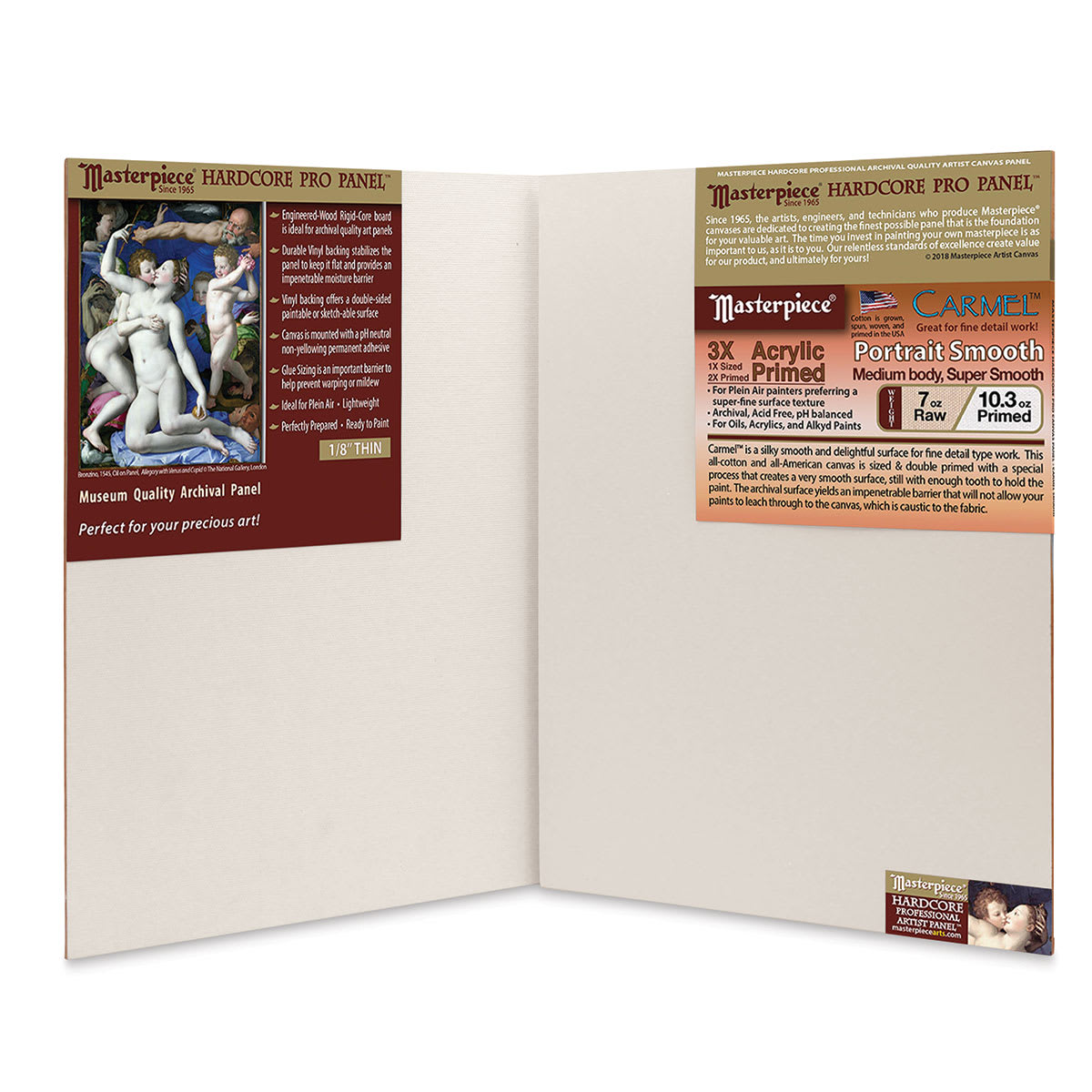 Masterpiece Carmel Hardcore Pro Canvas Panel - 16" x 20" front and back