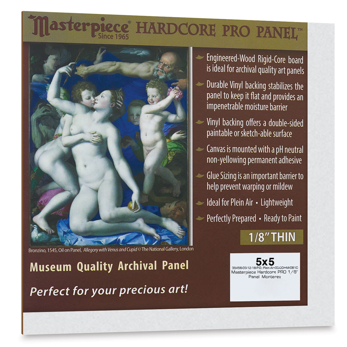 Masterpiece Monterey Hardcore Pro Canvas Panel - 5" x 5"
