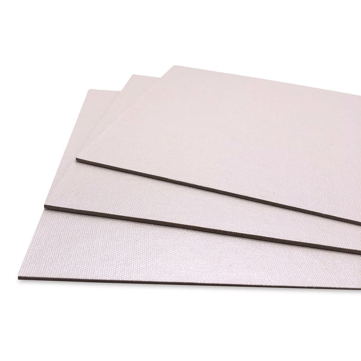Fredrix Metallic Cut Edge Canvas Panels - Pearl, Pkg of 3