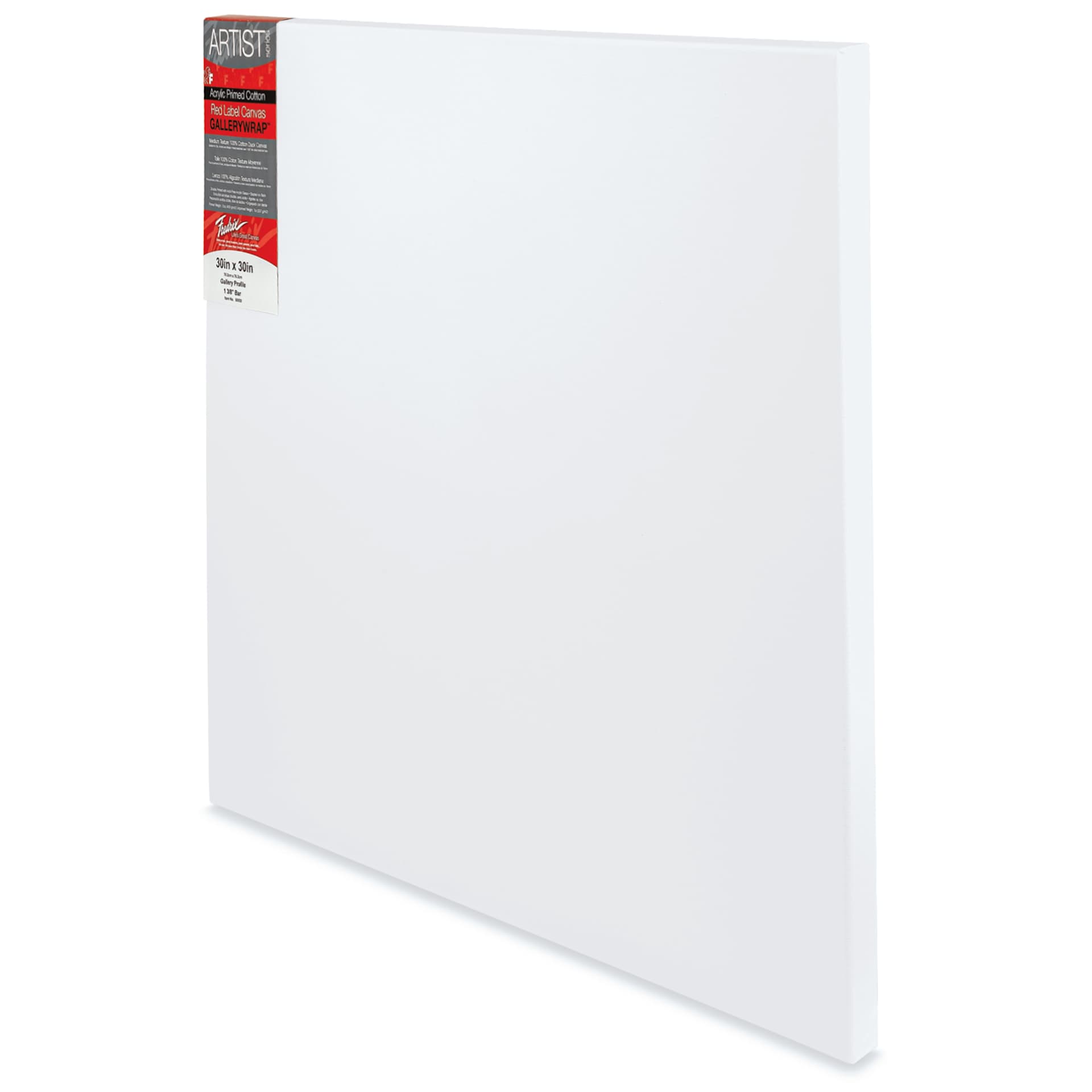 Fredrix Profile Cotton Canvas - 30" x 30", Gallerywrap