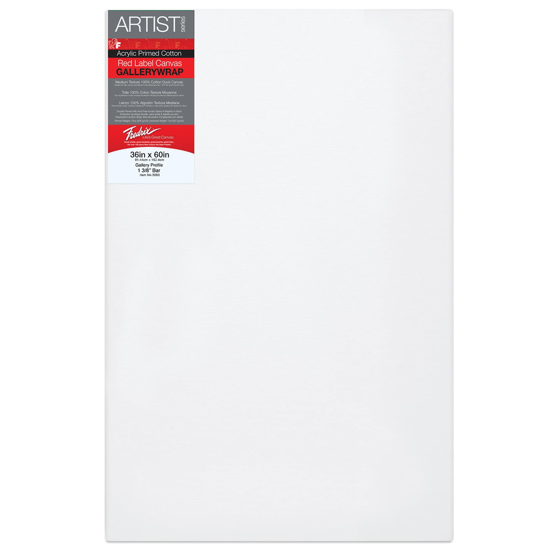 Fredrix Gallerywrap Canvas, 36" x 60"