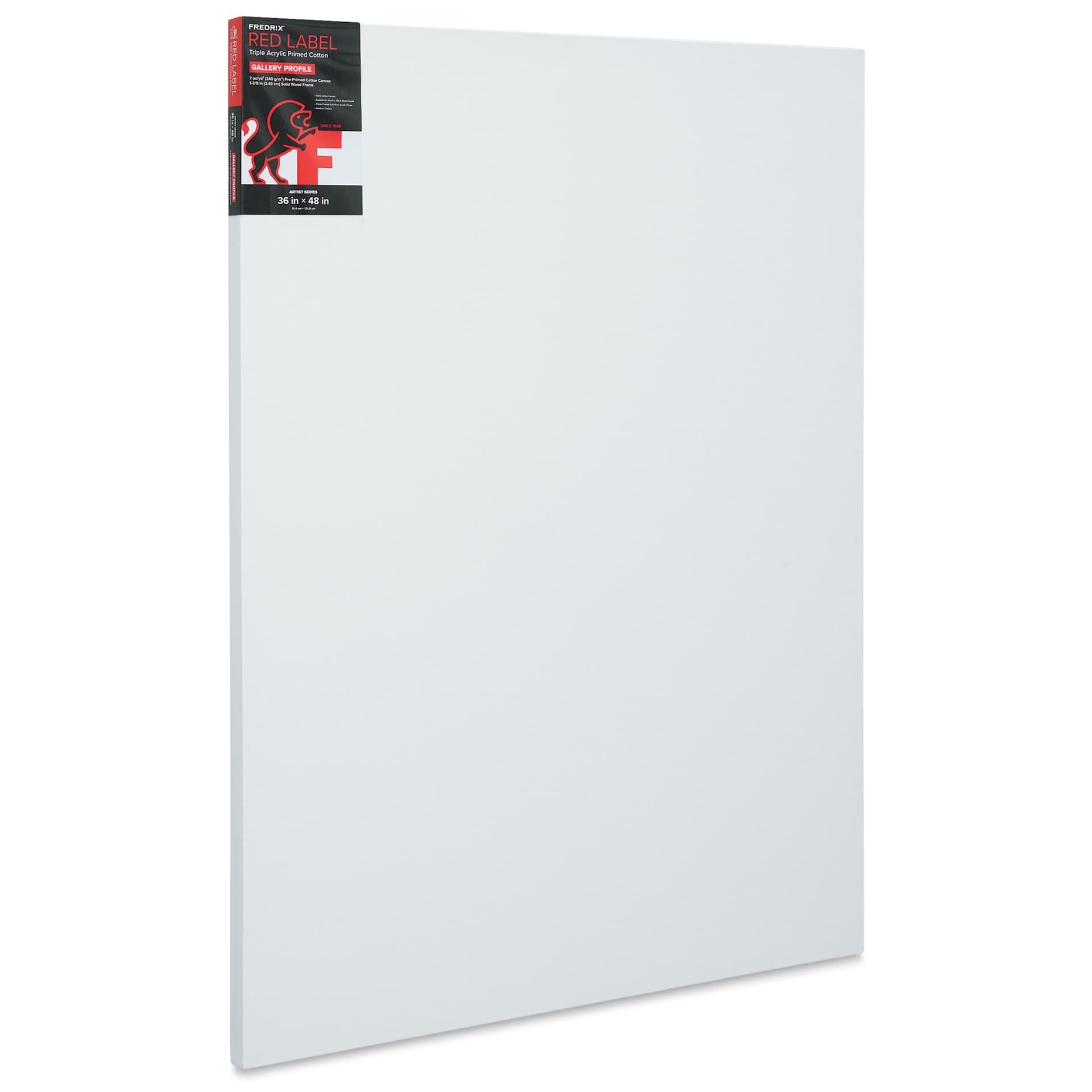 Fredrix Red Label Cotton Canvas - 36" x 48", Gallerywrap