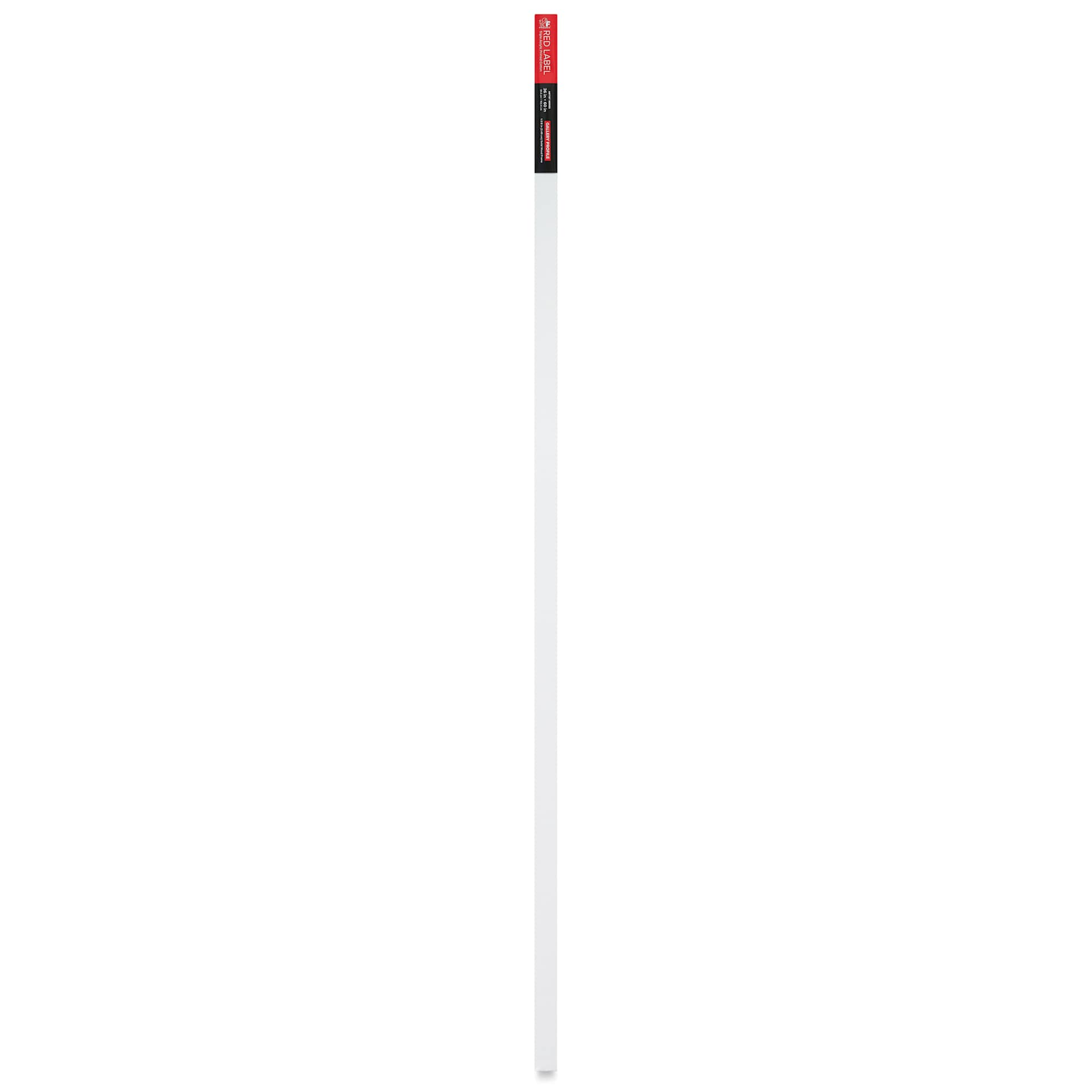 Fredrix Red Label Cotton Canvas - 36" x 60", Gallerywrap, side of packaging